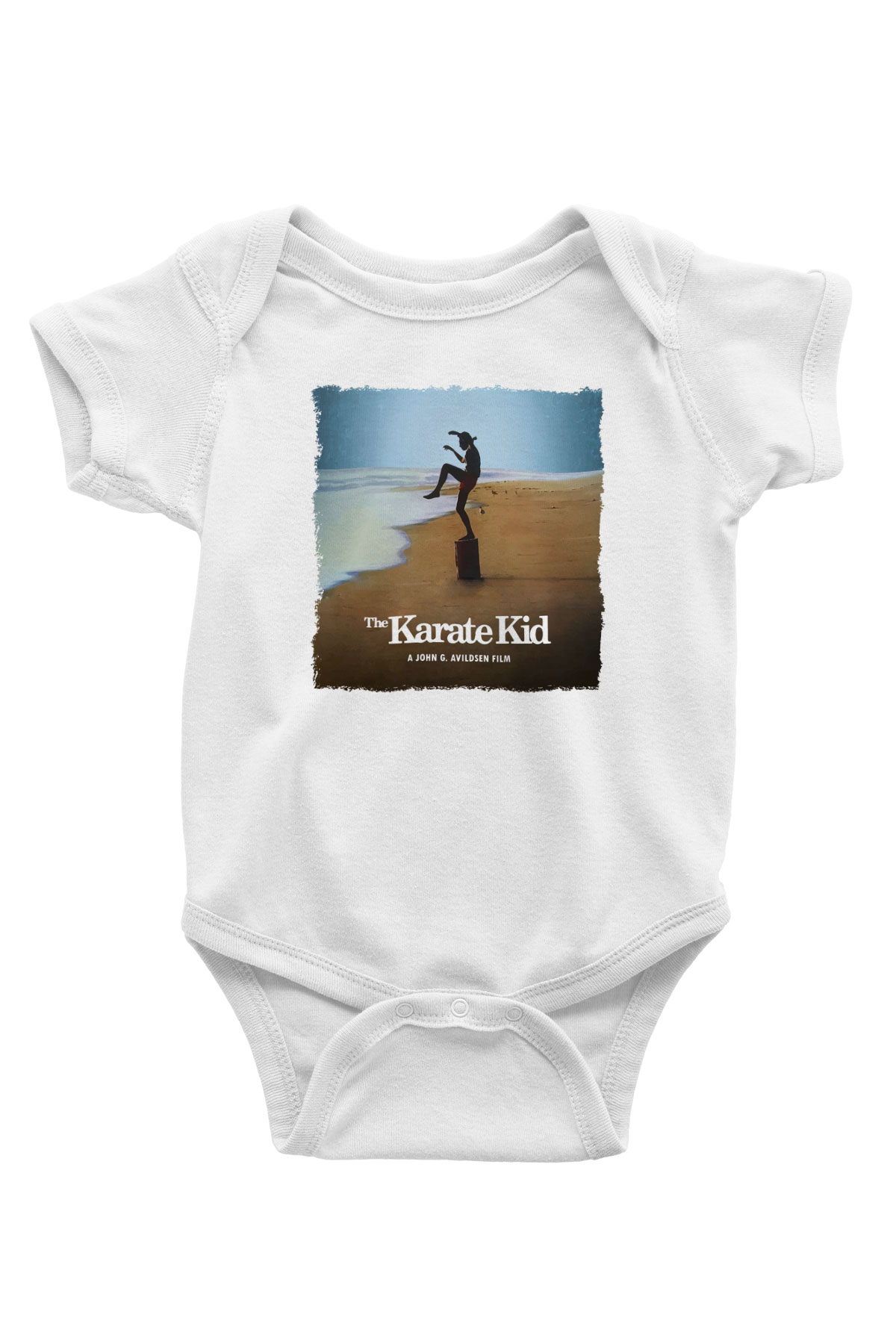 The Karate Kid Beyaz Bebek Body - Zıbın