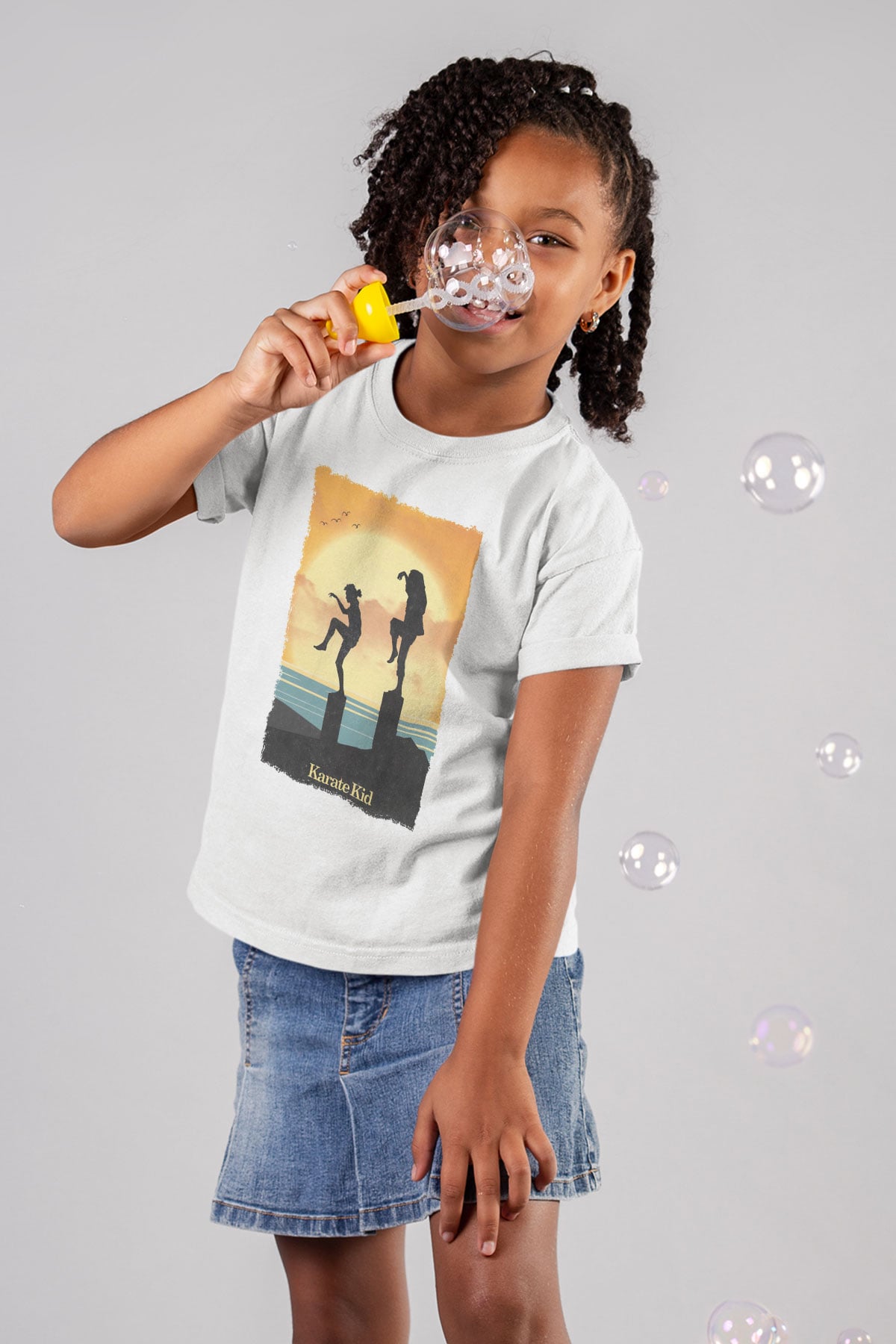 The Karate Kid Beyaz Unisex Çocuk Tişört