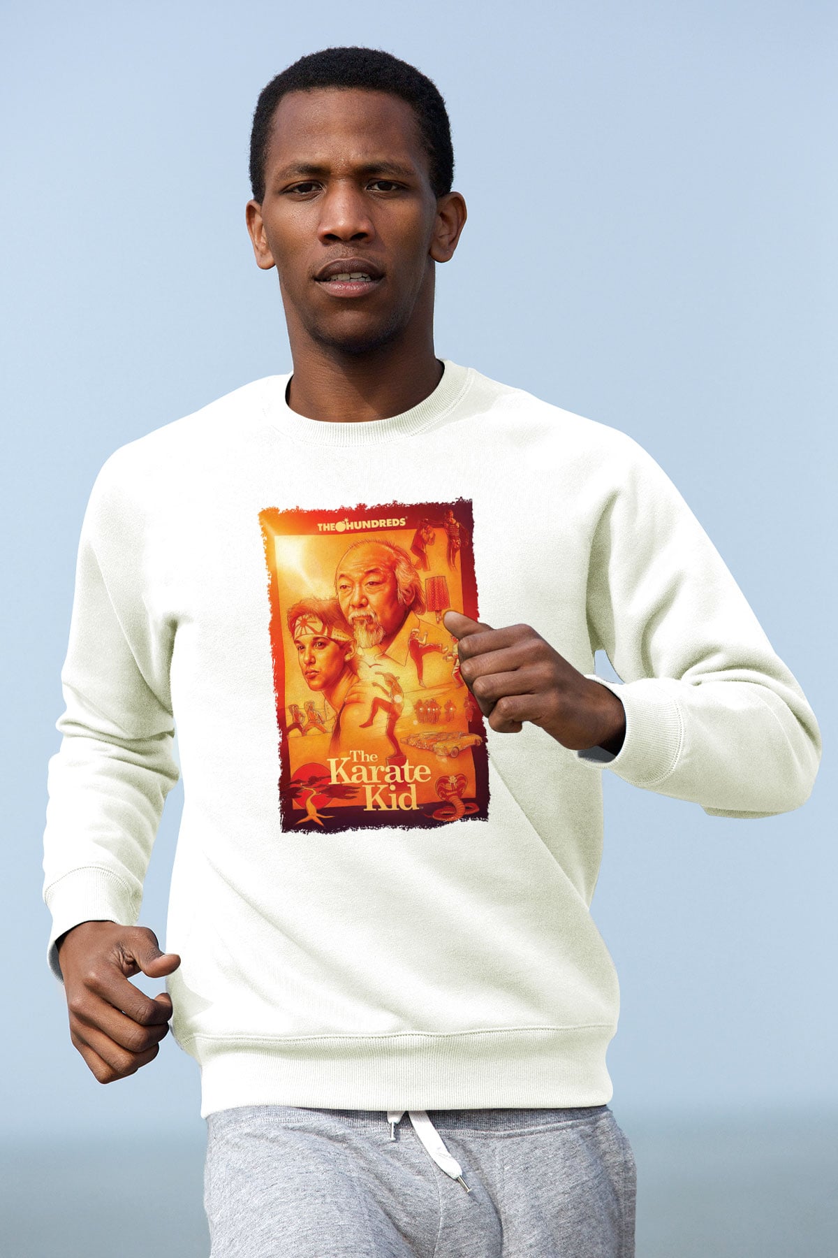 The Karate Kid Beyaz Unisex Sweatshirt