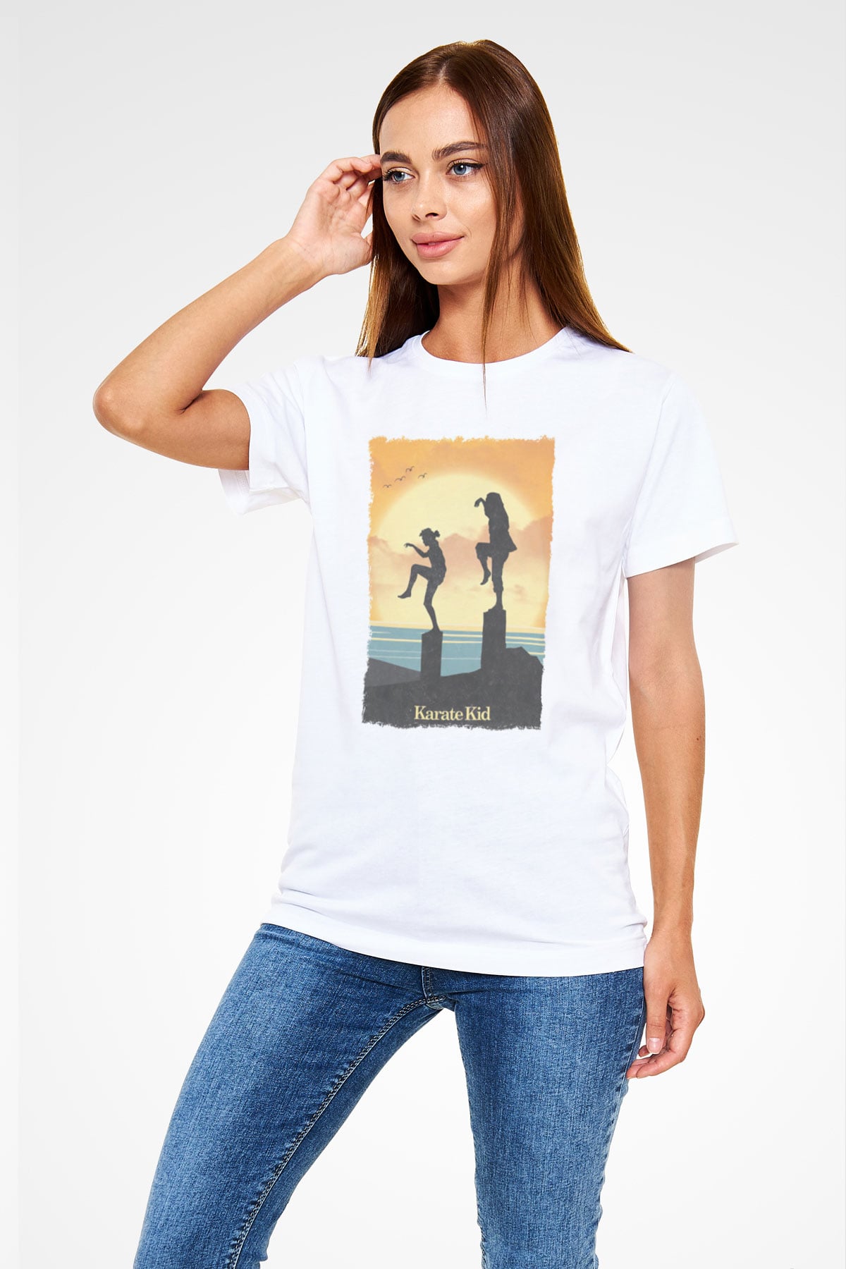 The Karate Kid Beyaz Unisex Tişört T-Shirt