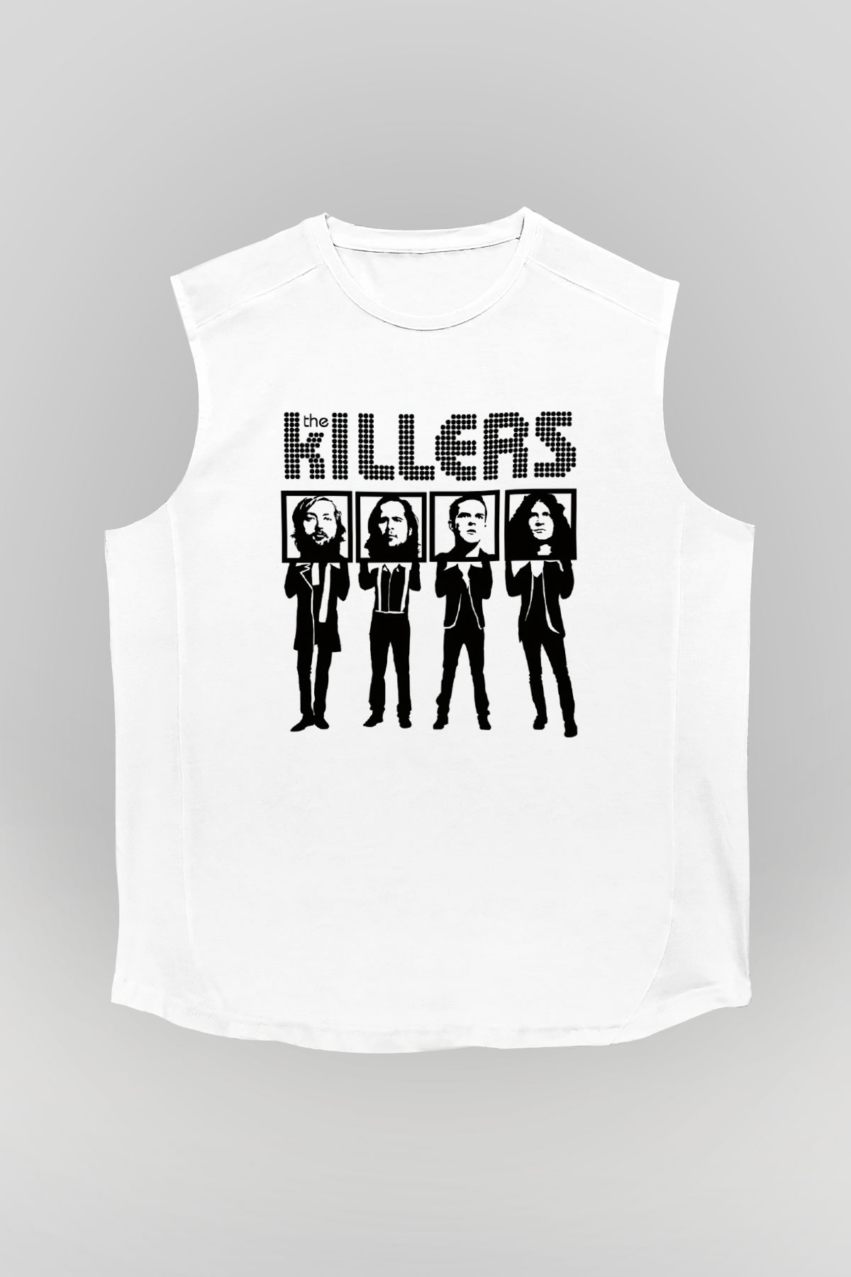 The Killers Beyaz Unisex Kolsuz Tişört