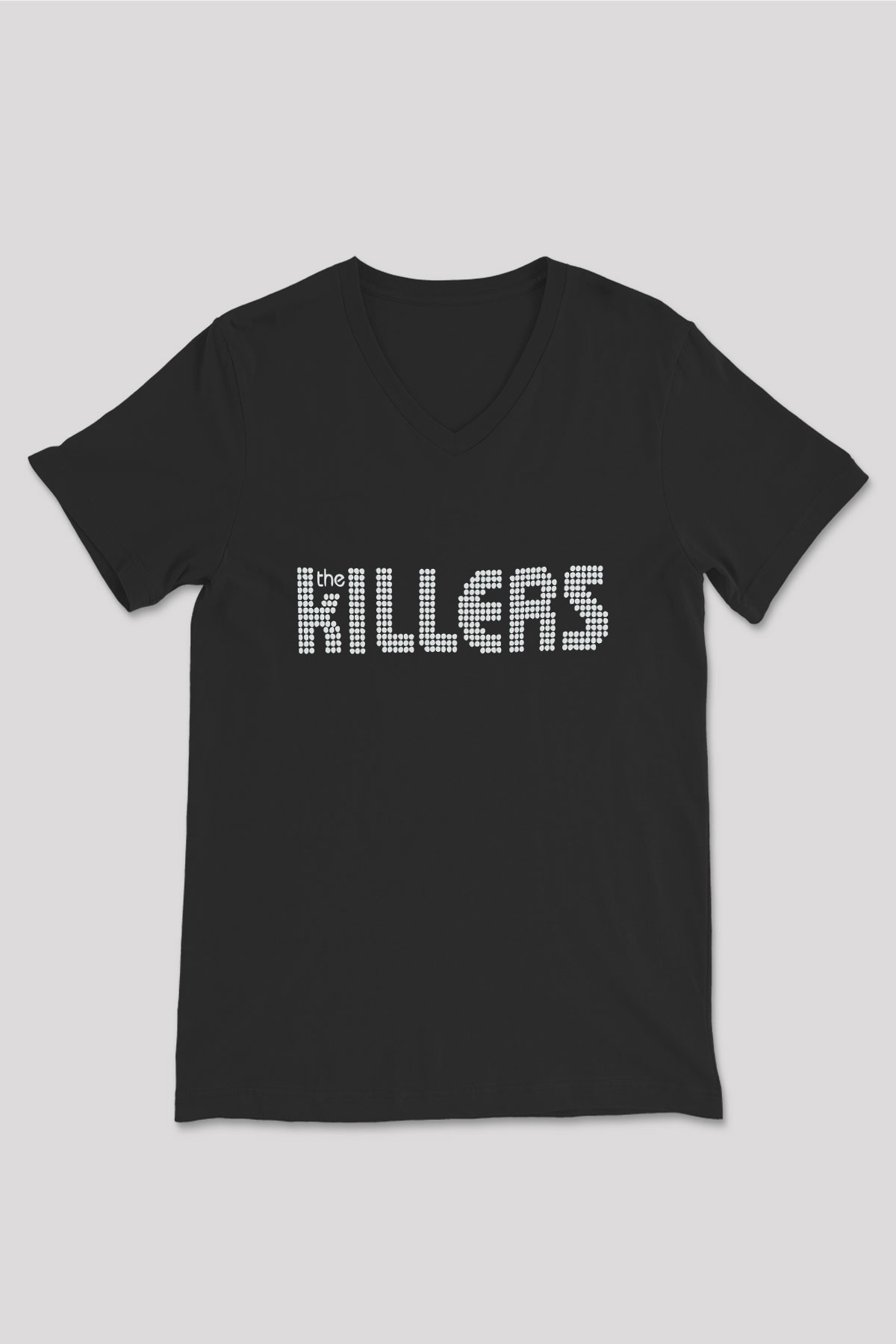 The Killers Siyah Unisex V Yaka Tişört T-Shirt