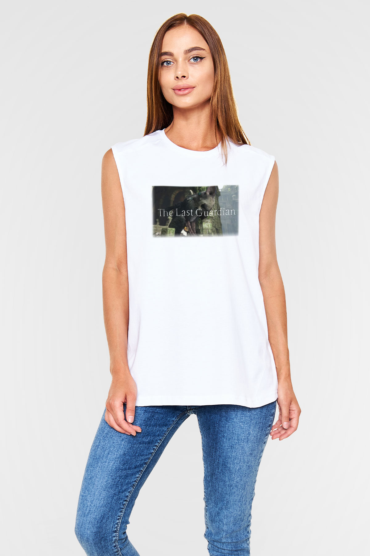 The Last Guardian Beyaz Unisex Kolsuz Tişört