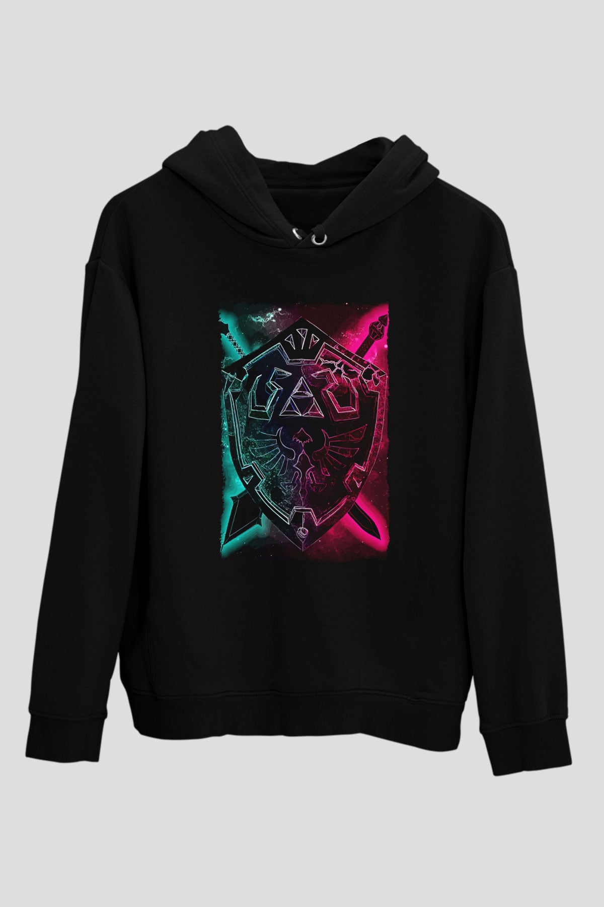 The Legend of Zelda Siyah Unisex Hoodie