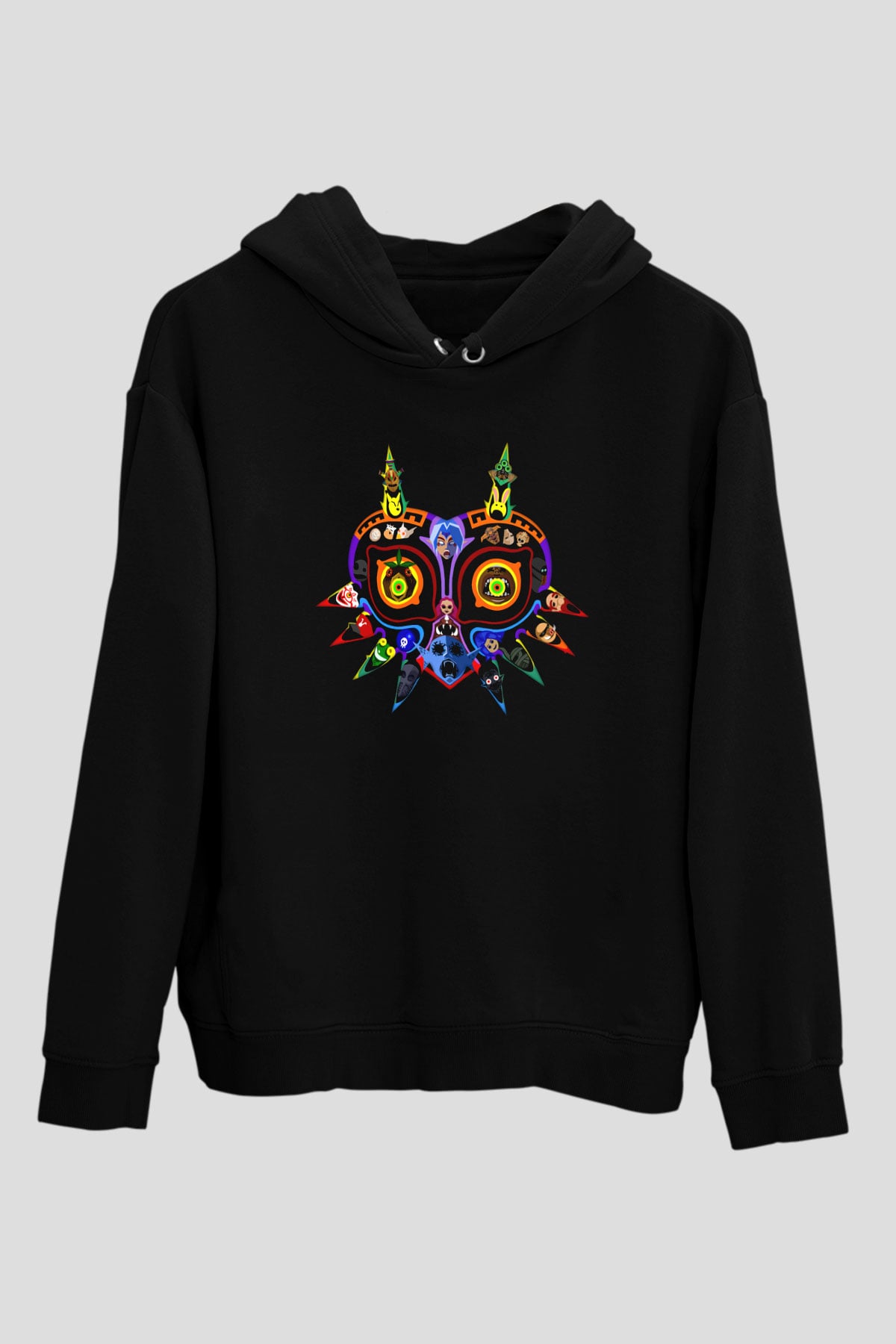 The Legend of Zelda Siyah Unisex Kapüşonlu Sweatshirt