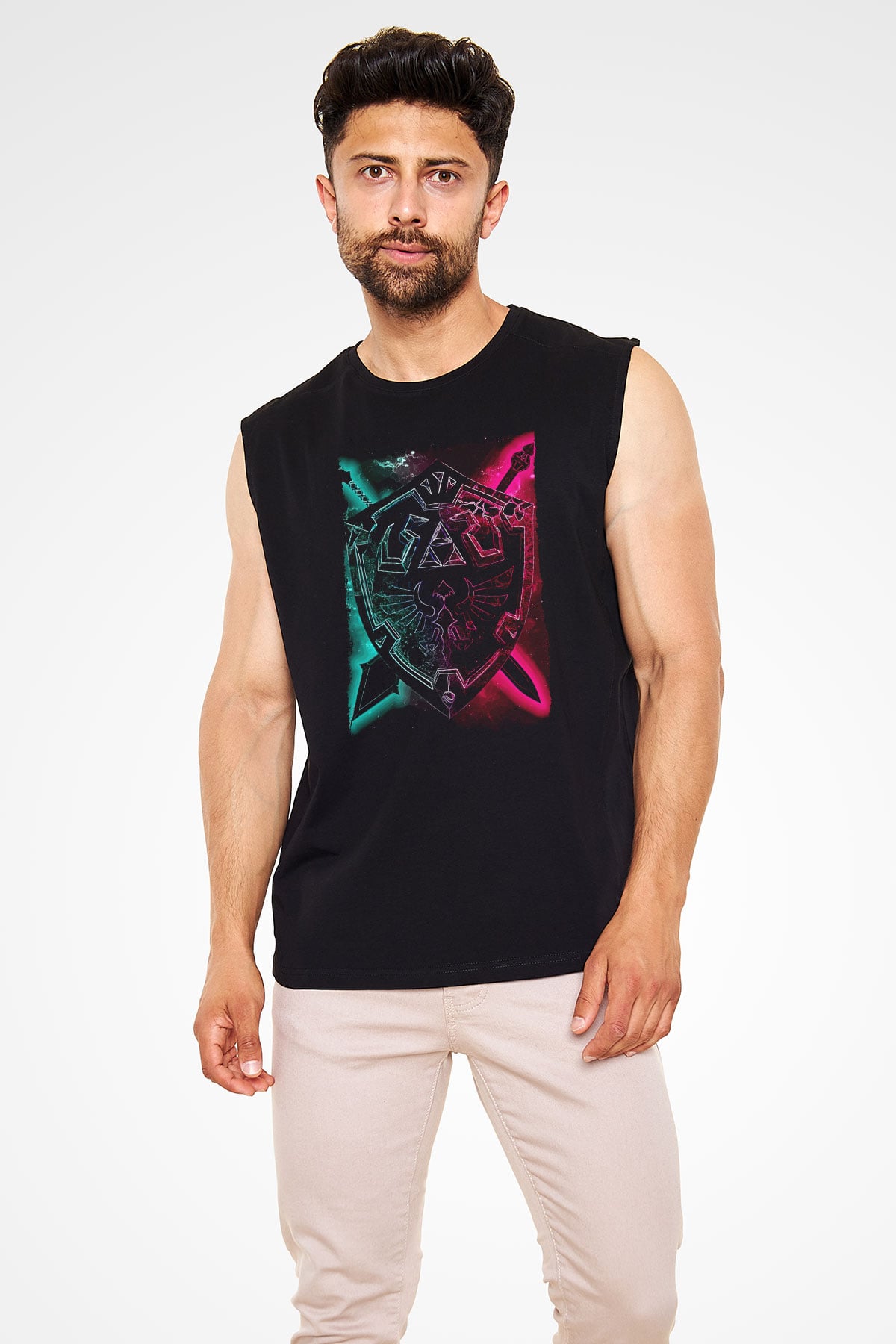 The Legend of Zelda Siyah Unisex  Kolsuz Tişört