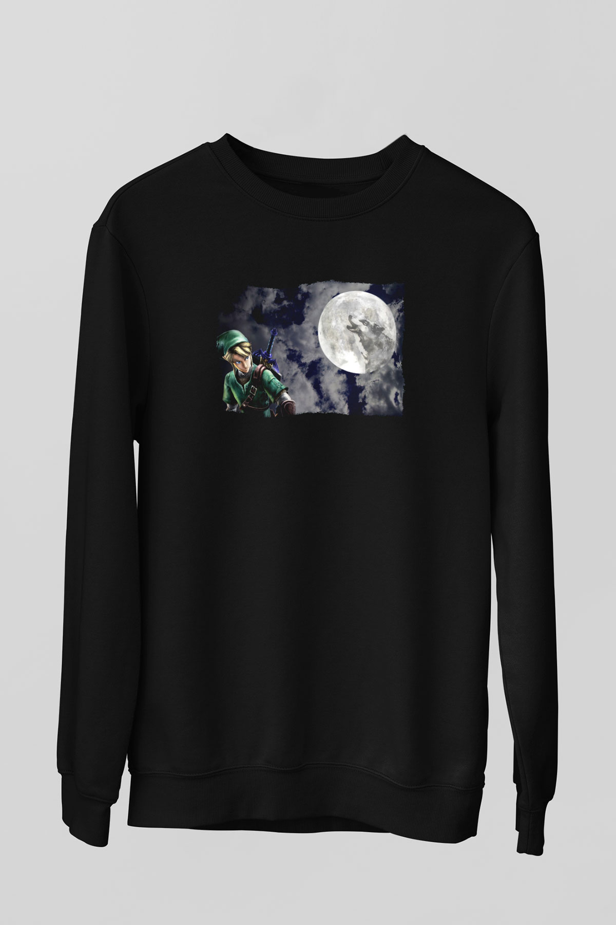 The Legend of Zelda Siyah Unisex  Sweatshirt