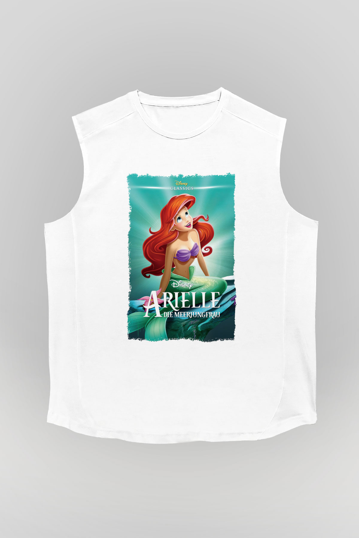 The Little Mermaid Beyaz Unisex Kolsuz Tişört