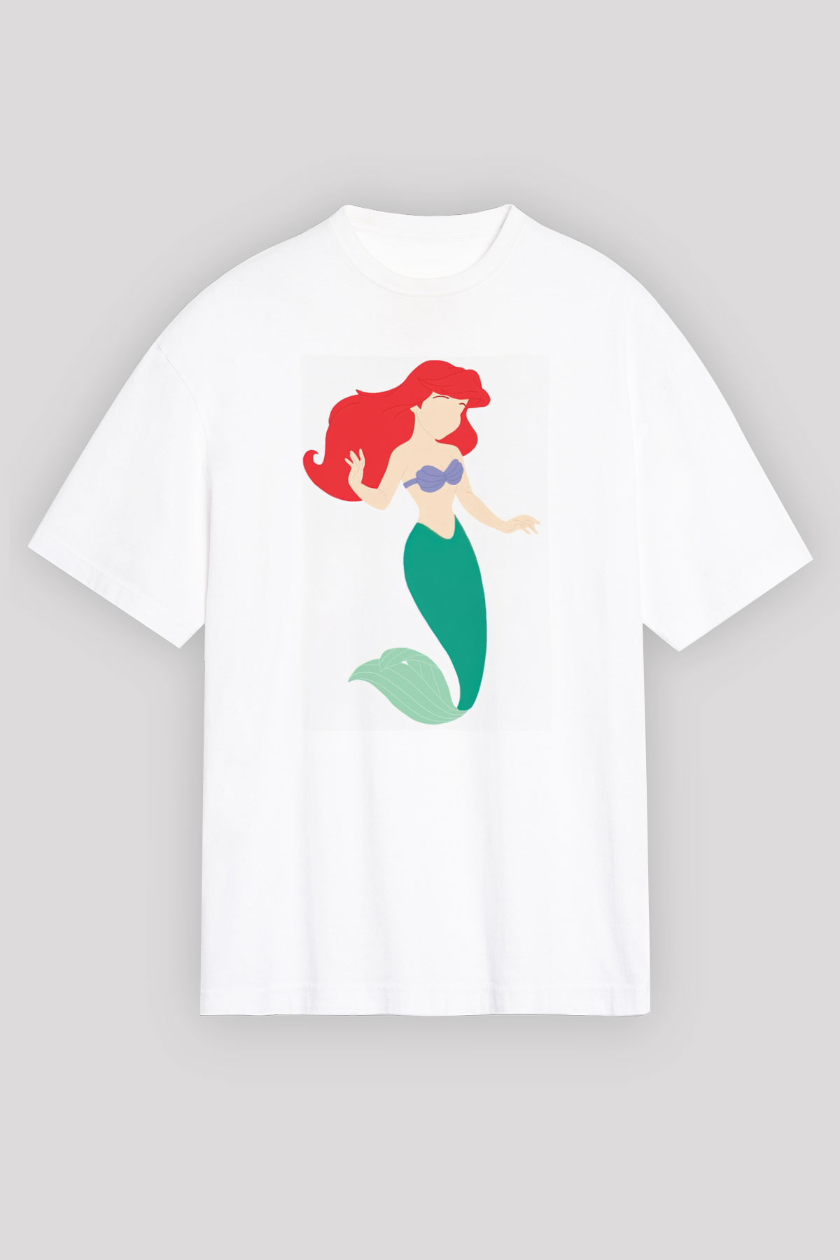 The Little Mermaid Beyaz Unisex Tişört T-Shirt