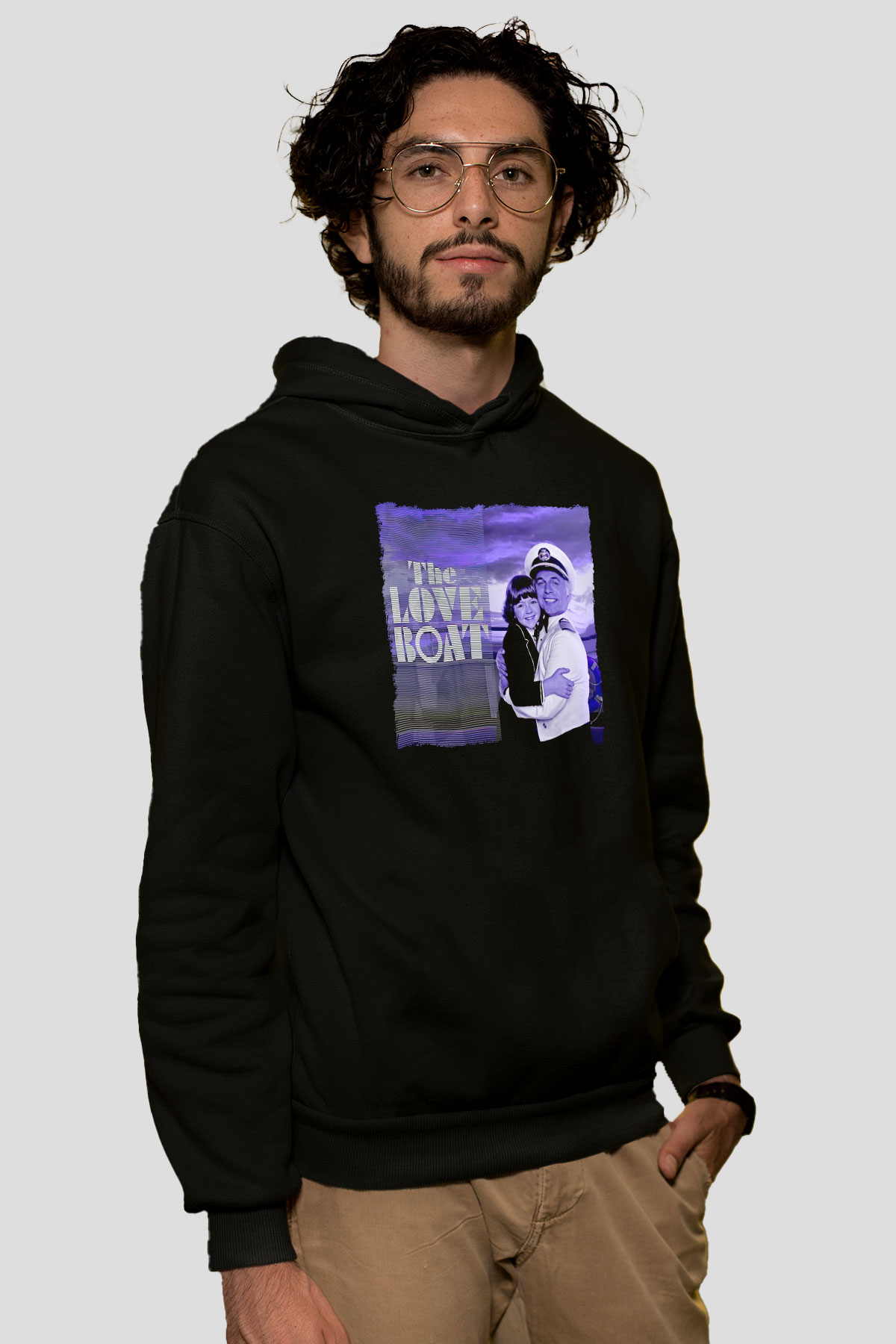 The Love Boat Siyah Unisex Hoodie