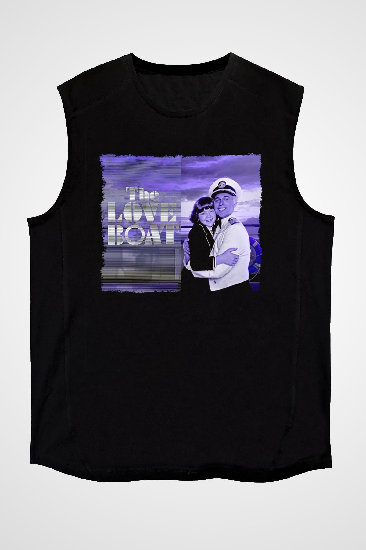 The Love Boat Siyah Unisex  Kolsuz Tişört