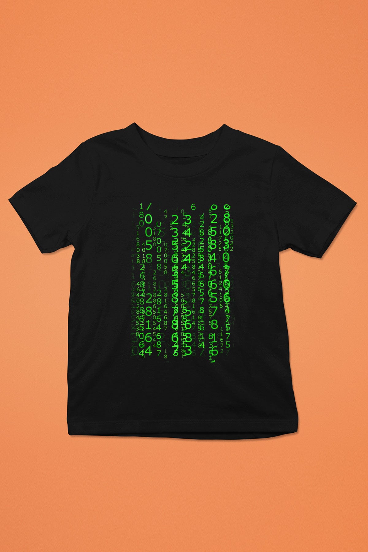 The Matrix Baskılı Siyah Unisex Çocuk Tişört