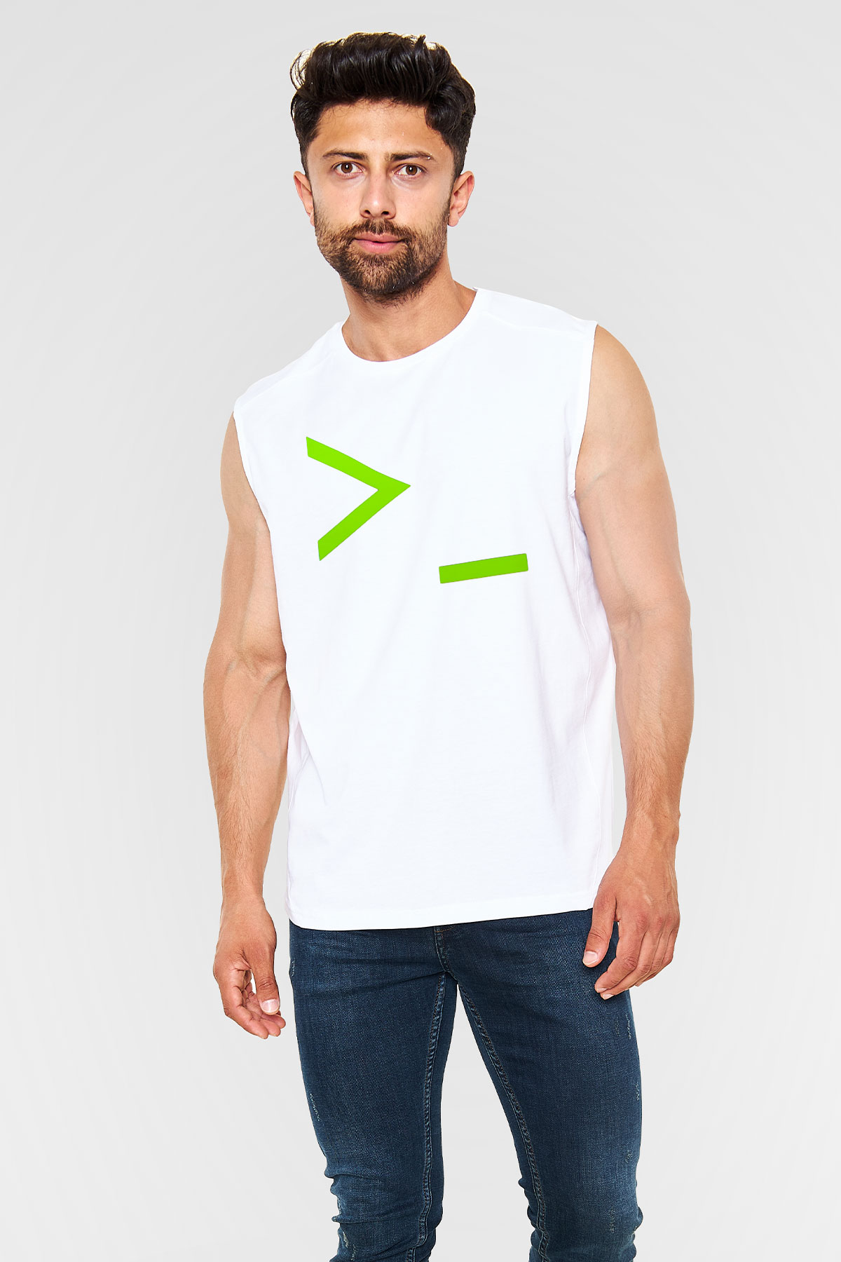 The Matrix Beyaz Unisex Kolsuz Tişört