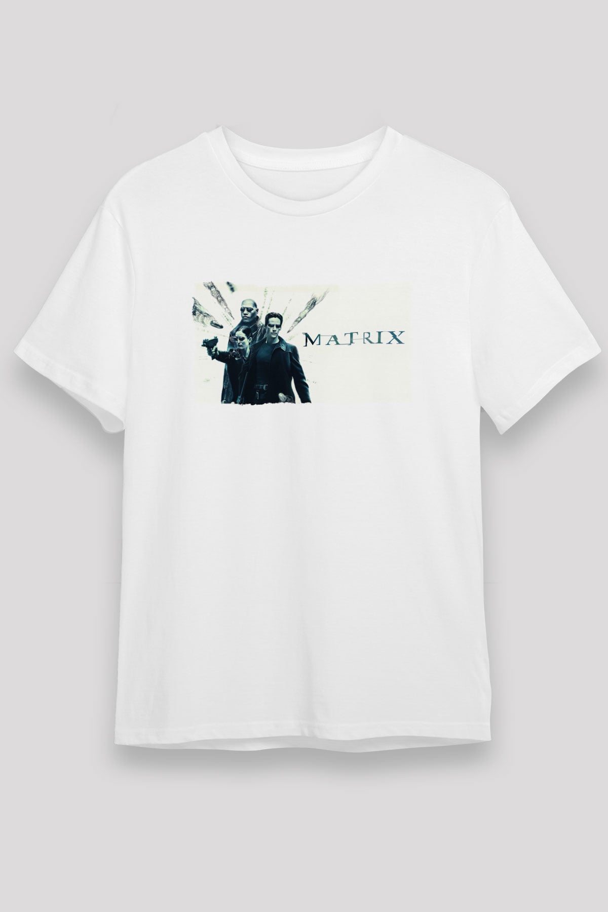 The Matrix Beyaz Unisex Tişört T-Shirt