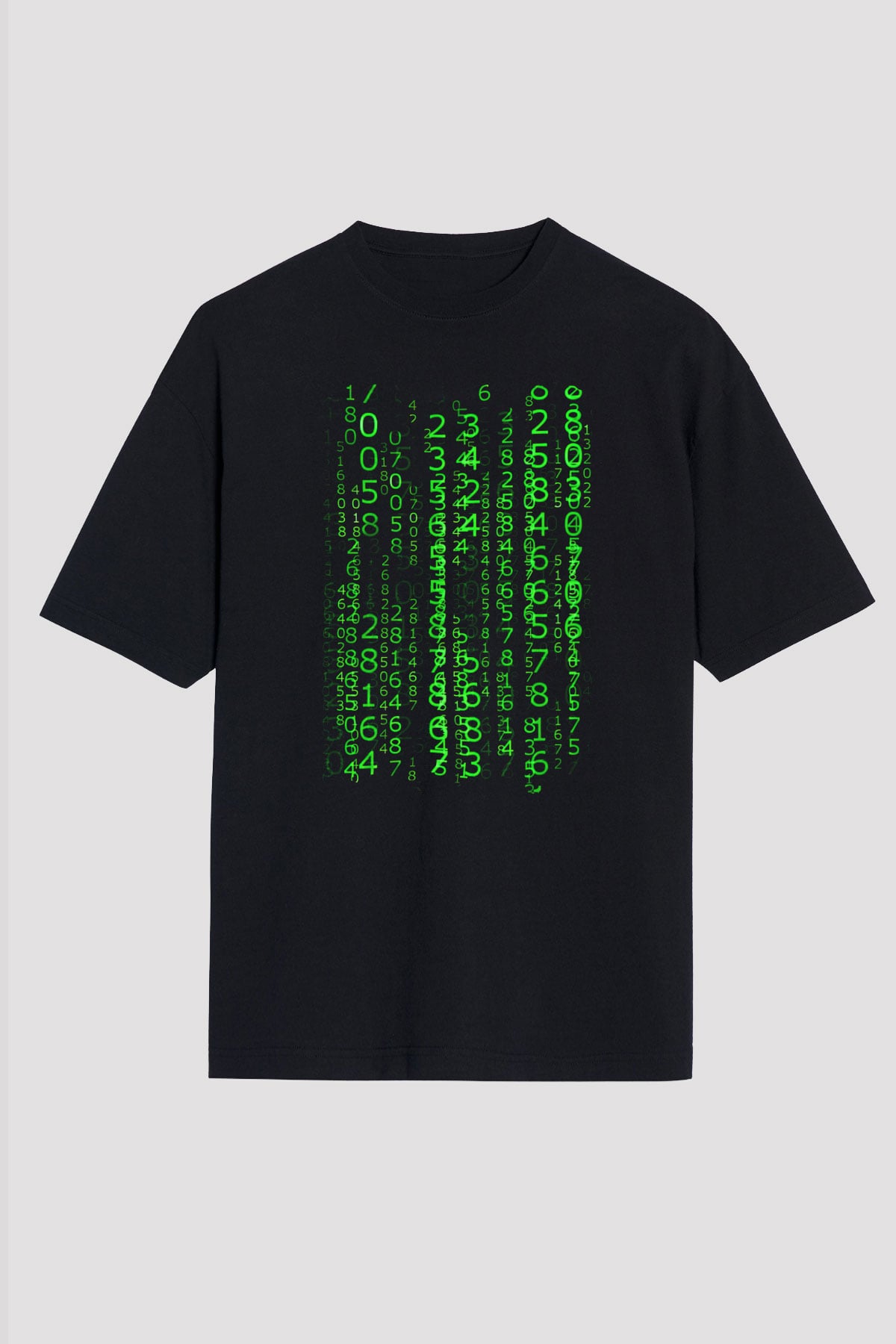 The Matrix Siyah Unisex Oversize Tişört T-Shirt