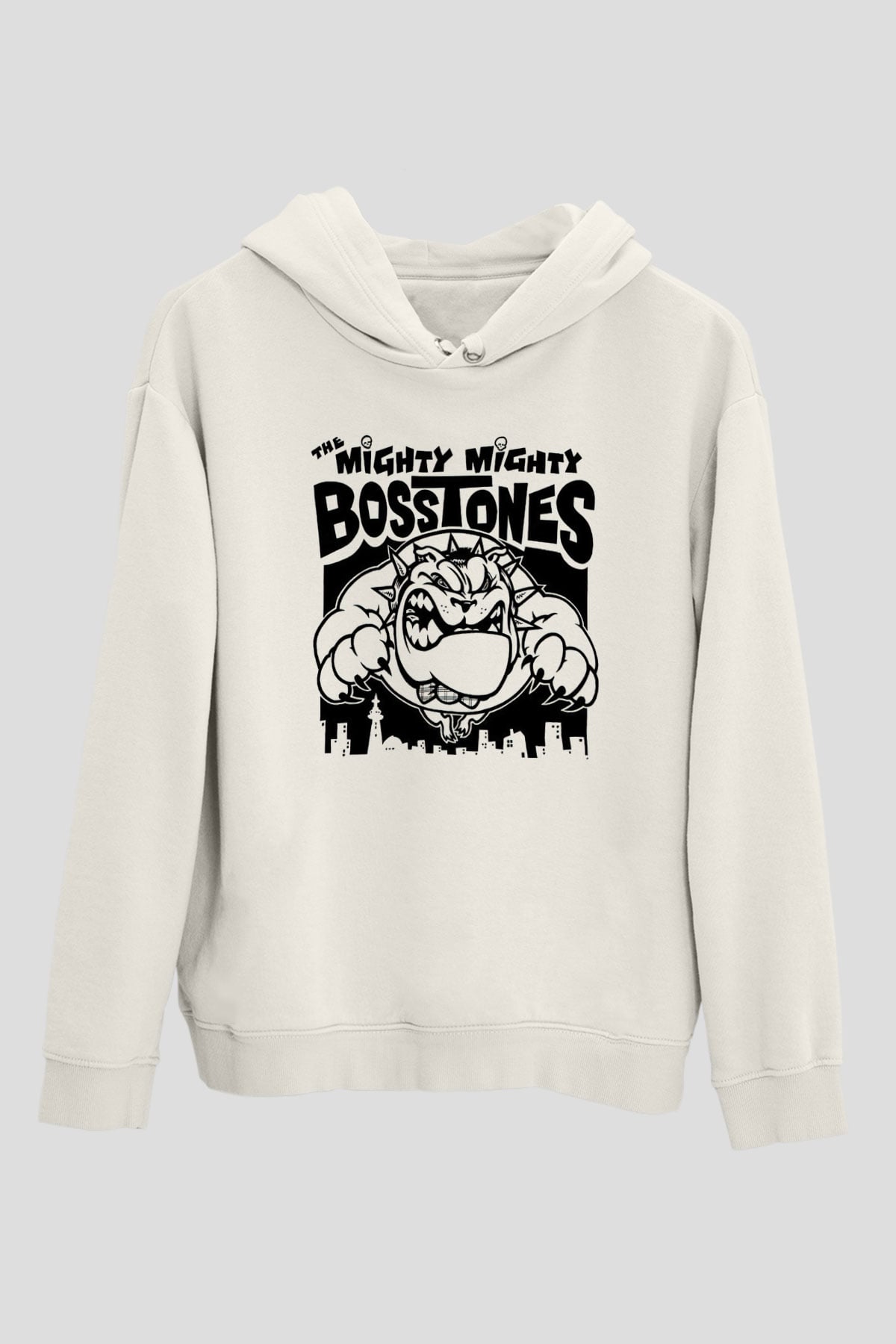 The Mighty Mighty Bosstones Beyaz Unisex Kapüşonlu Sweatshirt