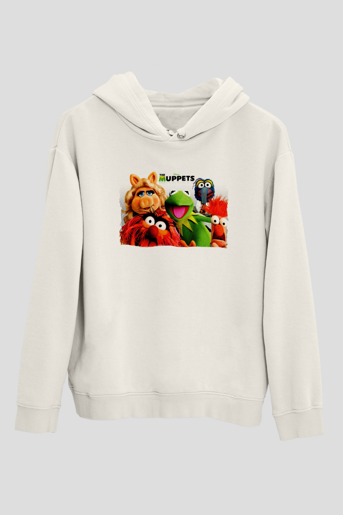 The Muppets Beyaz Unisex Hoodie