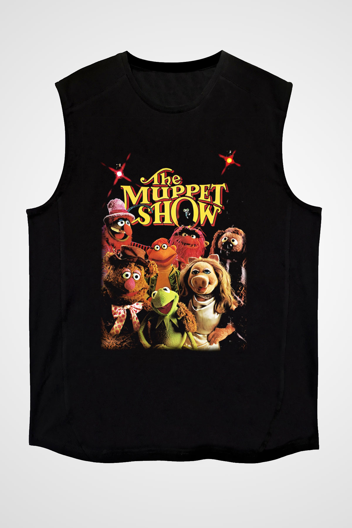 The Muppets Siyah Unisex Kolsuz Tişört