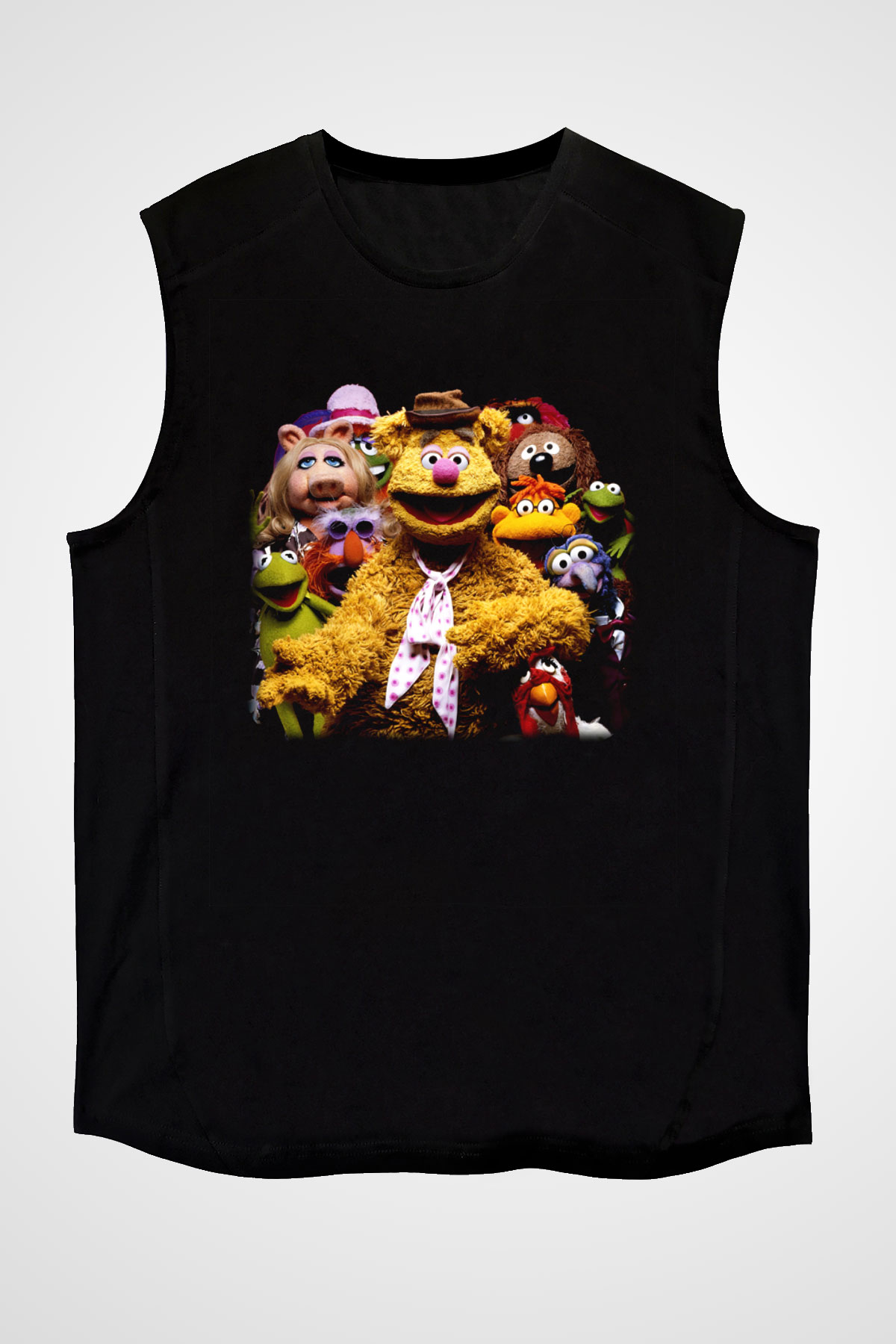 The Muppets Siyah Unisex Kolsuz Tişört
