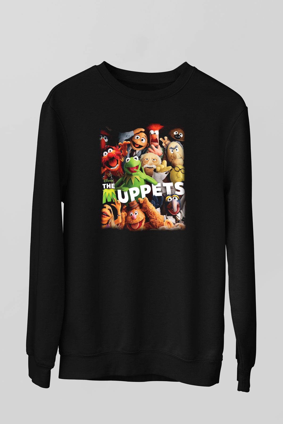 The Muppets Siyah Unisex Sweatshirt