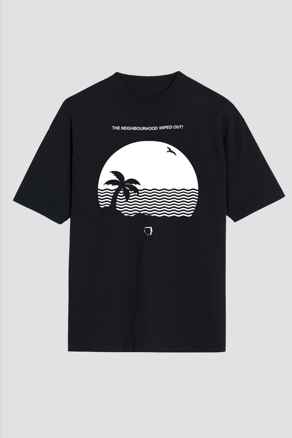 The Neighbourhood Siyah Unisex Oversize Tişört T-Shirt