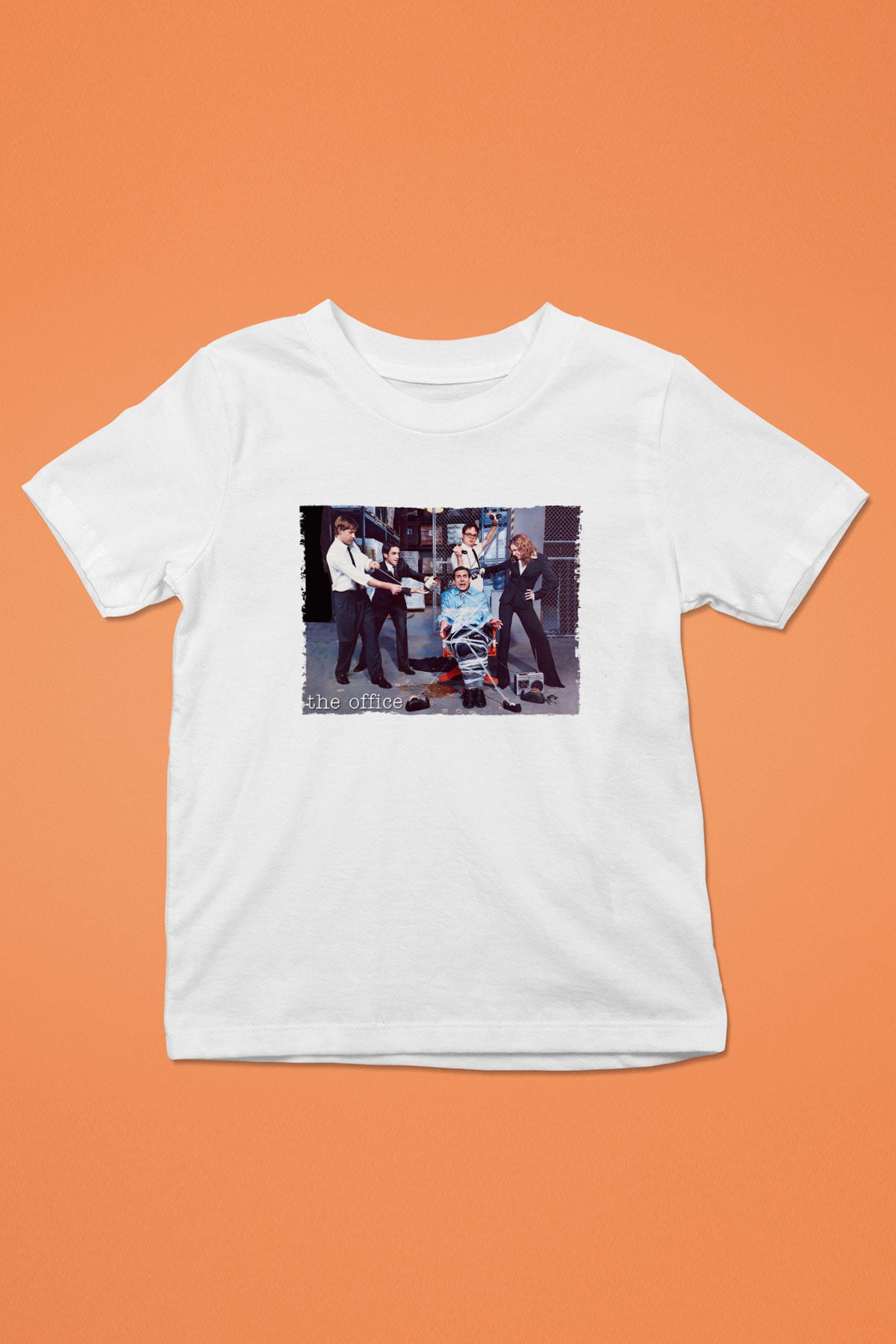 The Office Baskılı Beyaz Unisex Çocuk Tshirt