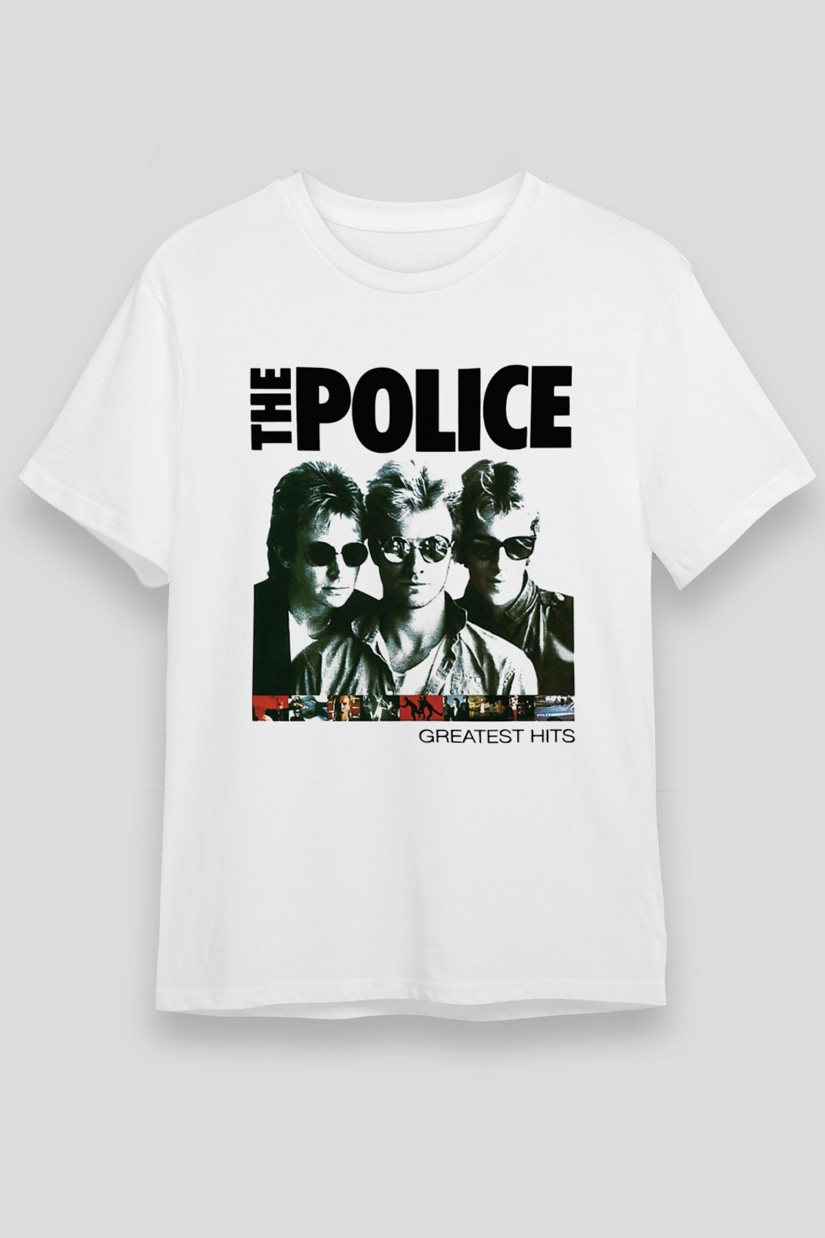 The Police Beyaz Unisex Tişört T-Shirt - TişörtFabrikası