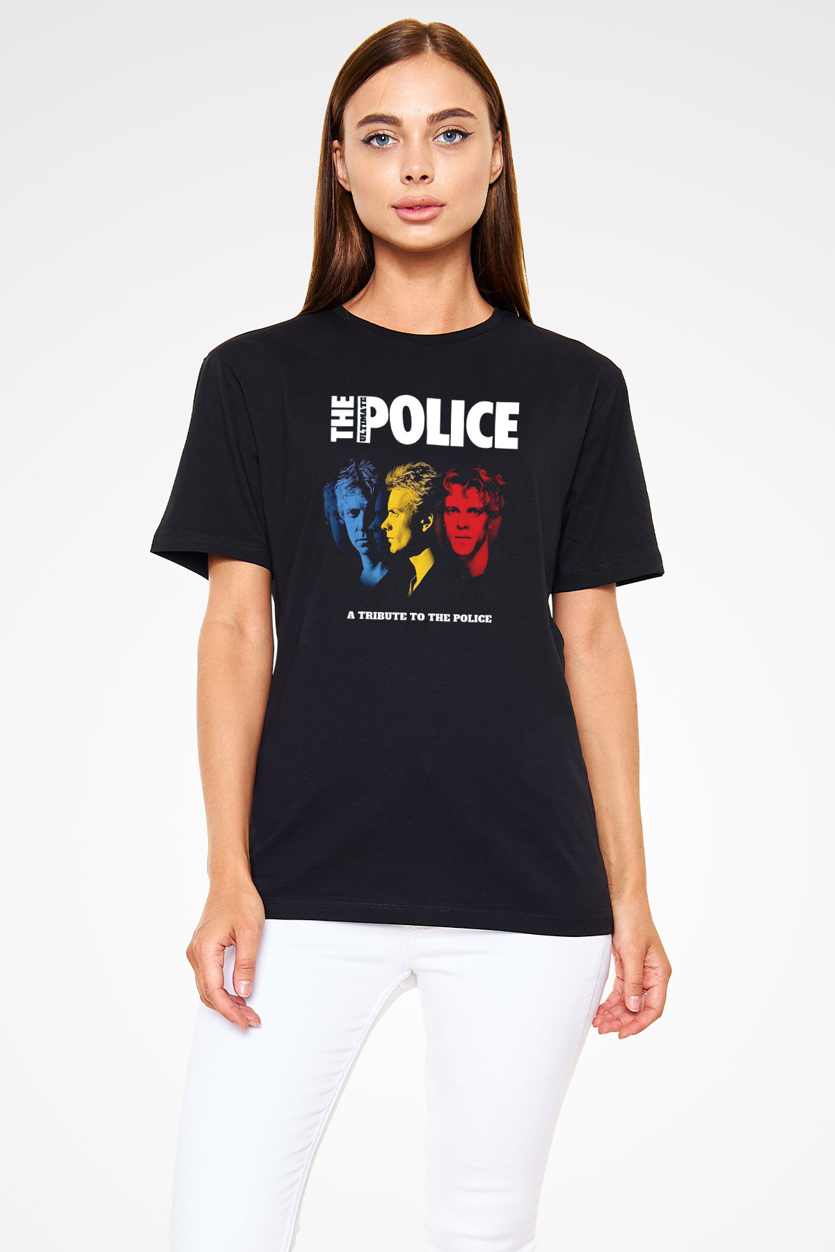 The Police Siyah Unisex Tişört T-Shirt - TişörtFabrikası