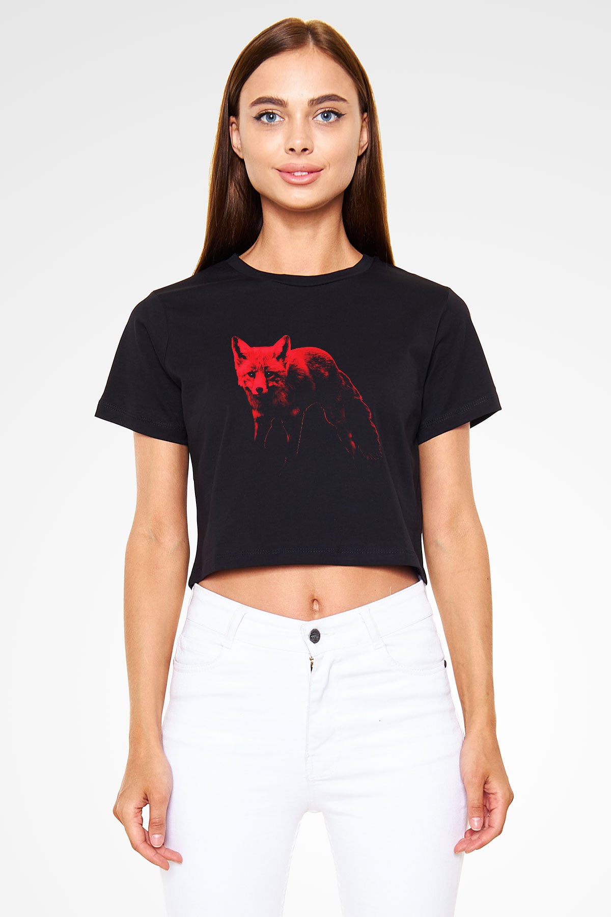 The Prodigy Siyah Crop Top Tişört