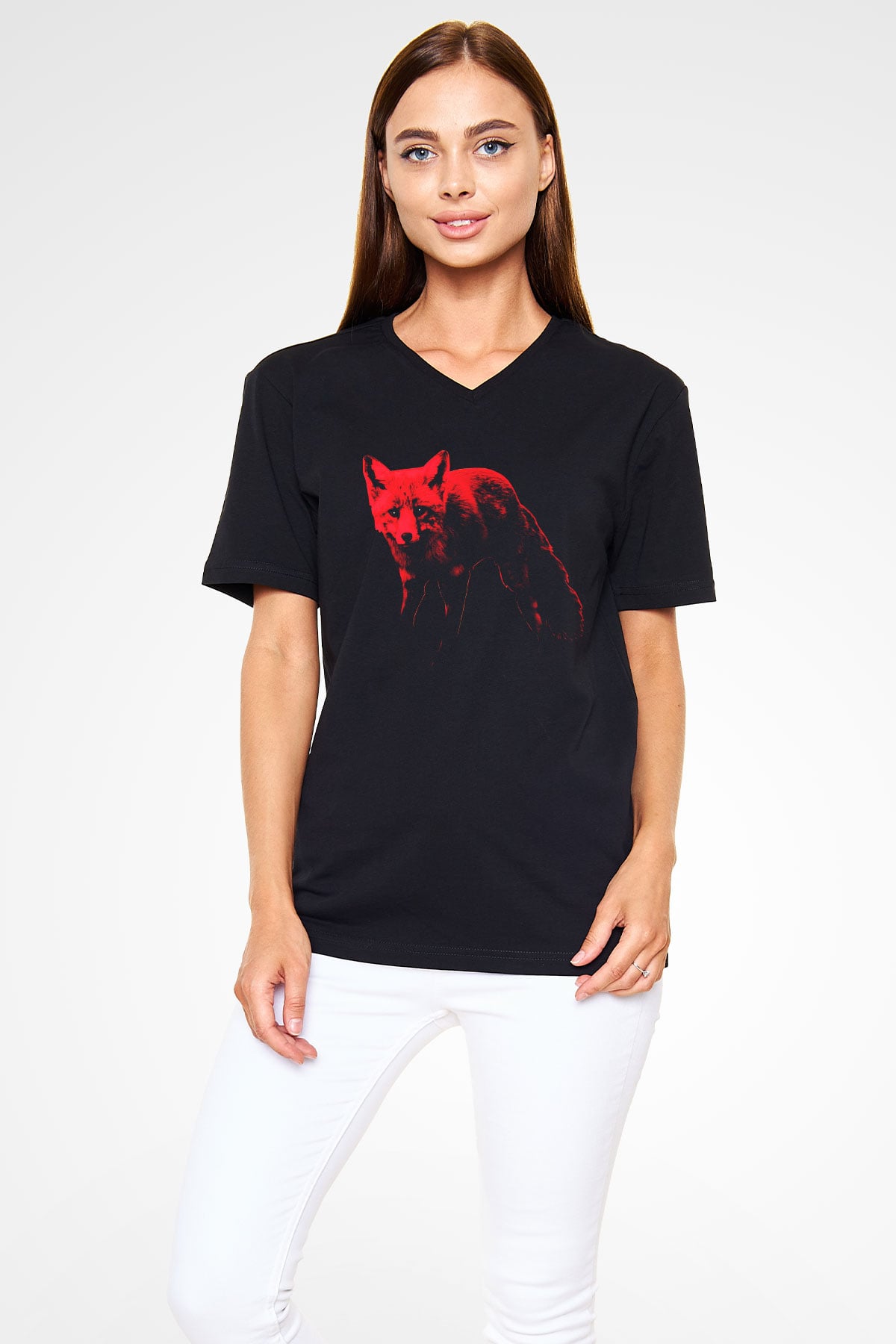 The Prodigy Siyah Unisex V Yaka Tişört T-Shirt