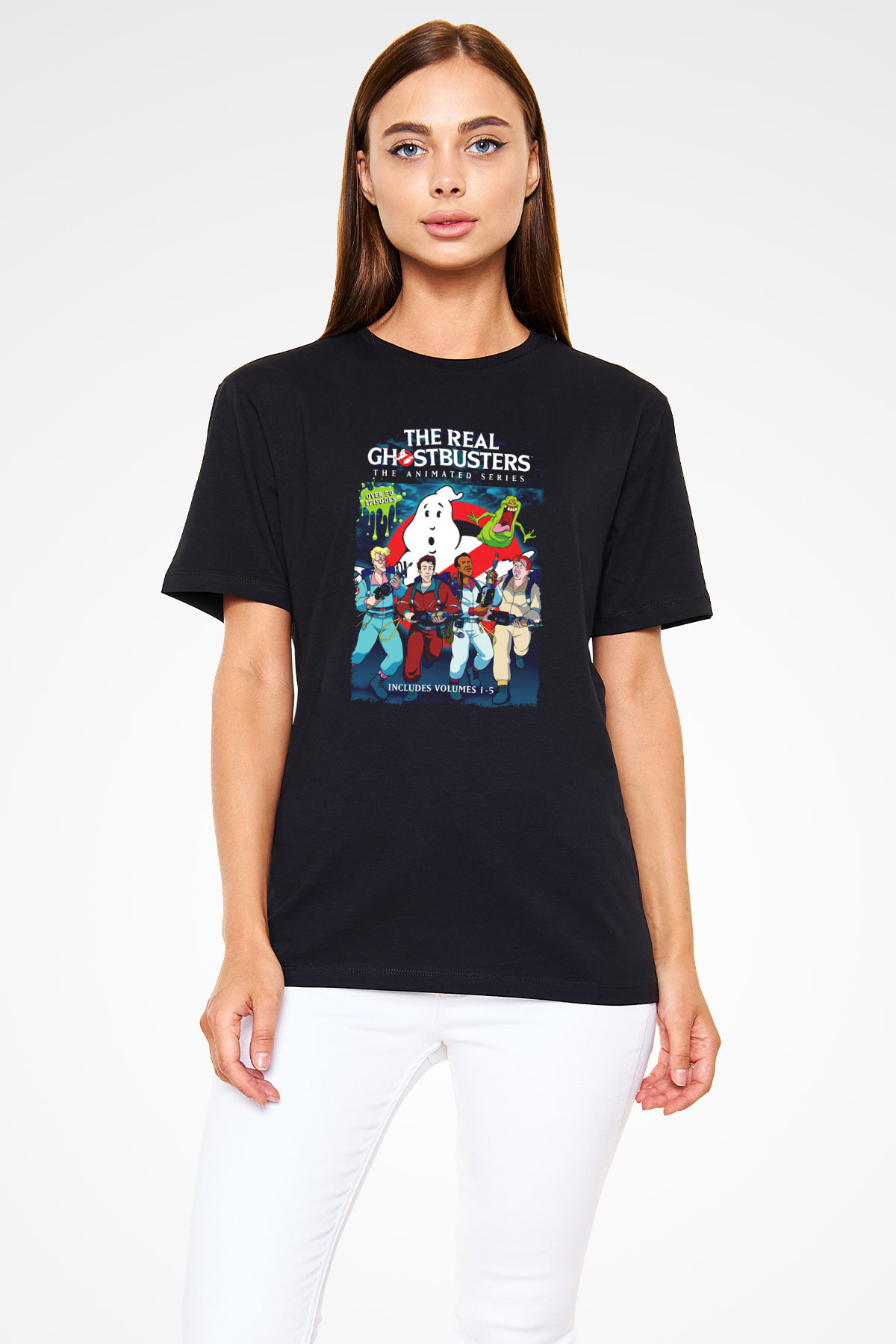 The Real Ghostbusters Hayalet Avcıları Siyah Unisex Tişört