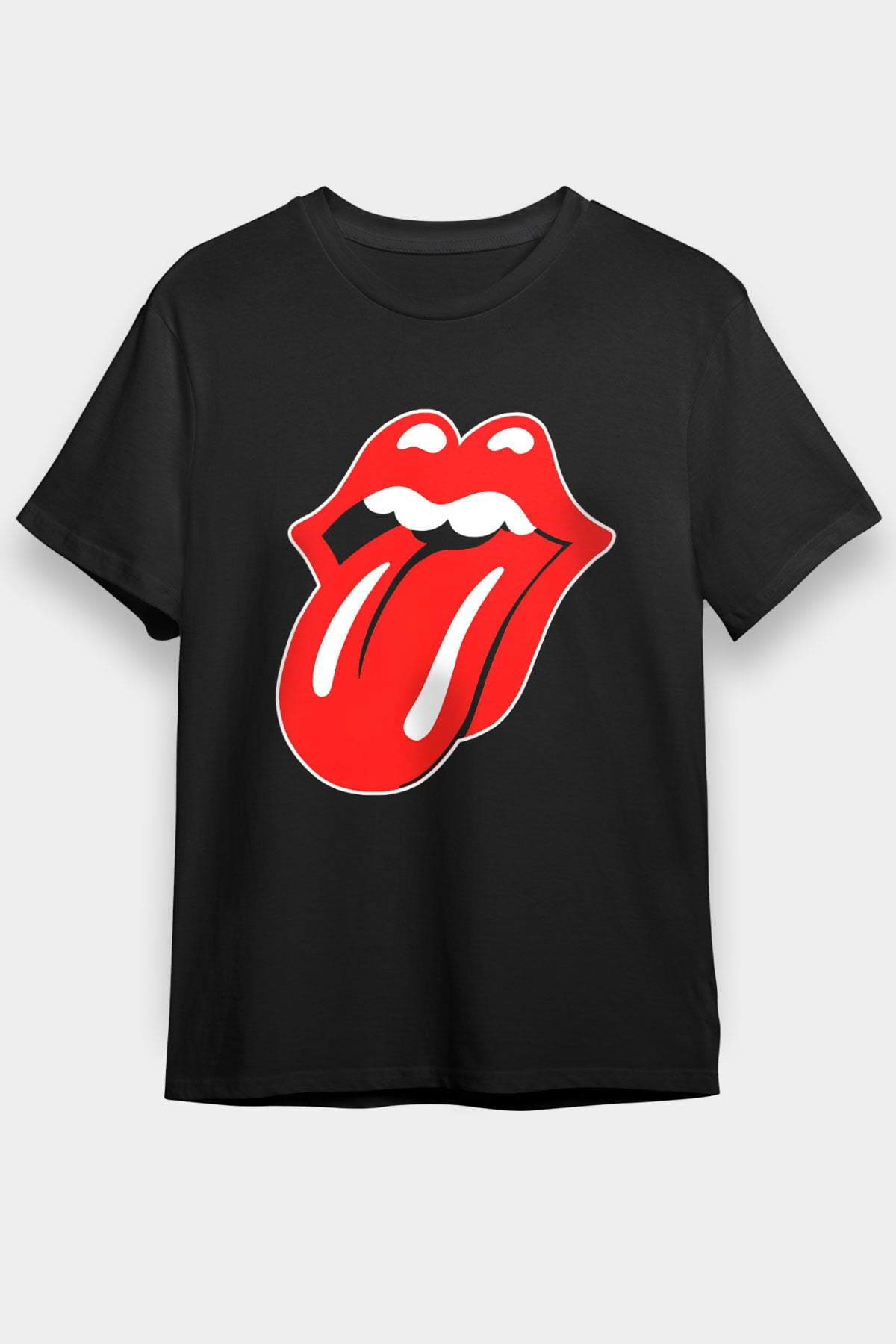 The Rolling Stones Logo Siyah Unisex Tişört T-Shirt - TişörtFabrikası