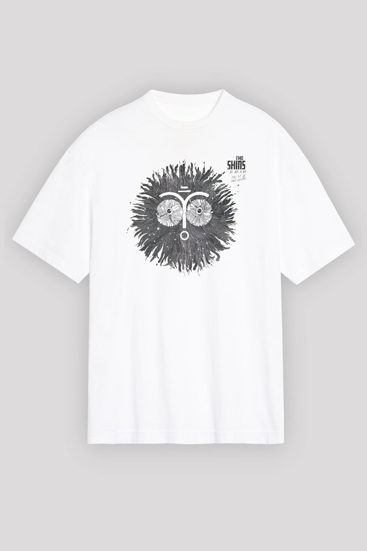 The Shins Beyaz Unisex Oversize Tişört T-Shirt