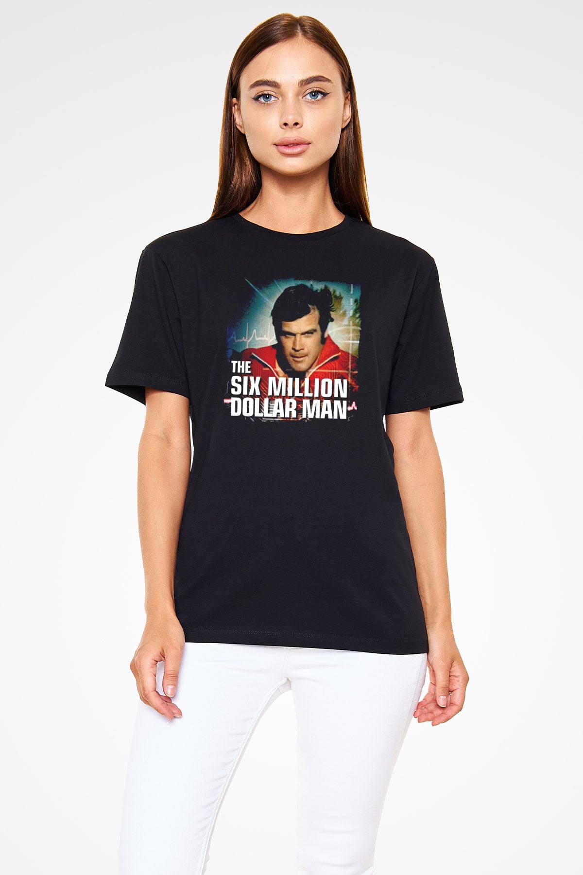 The Six Million Man Dollar Siyah Unisex Tişört