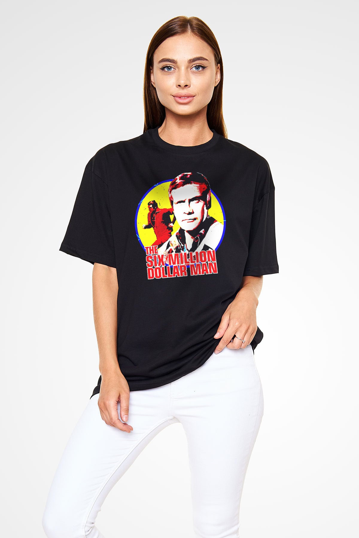 The Six Million Man Dollar Siyah Unisex Tişört