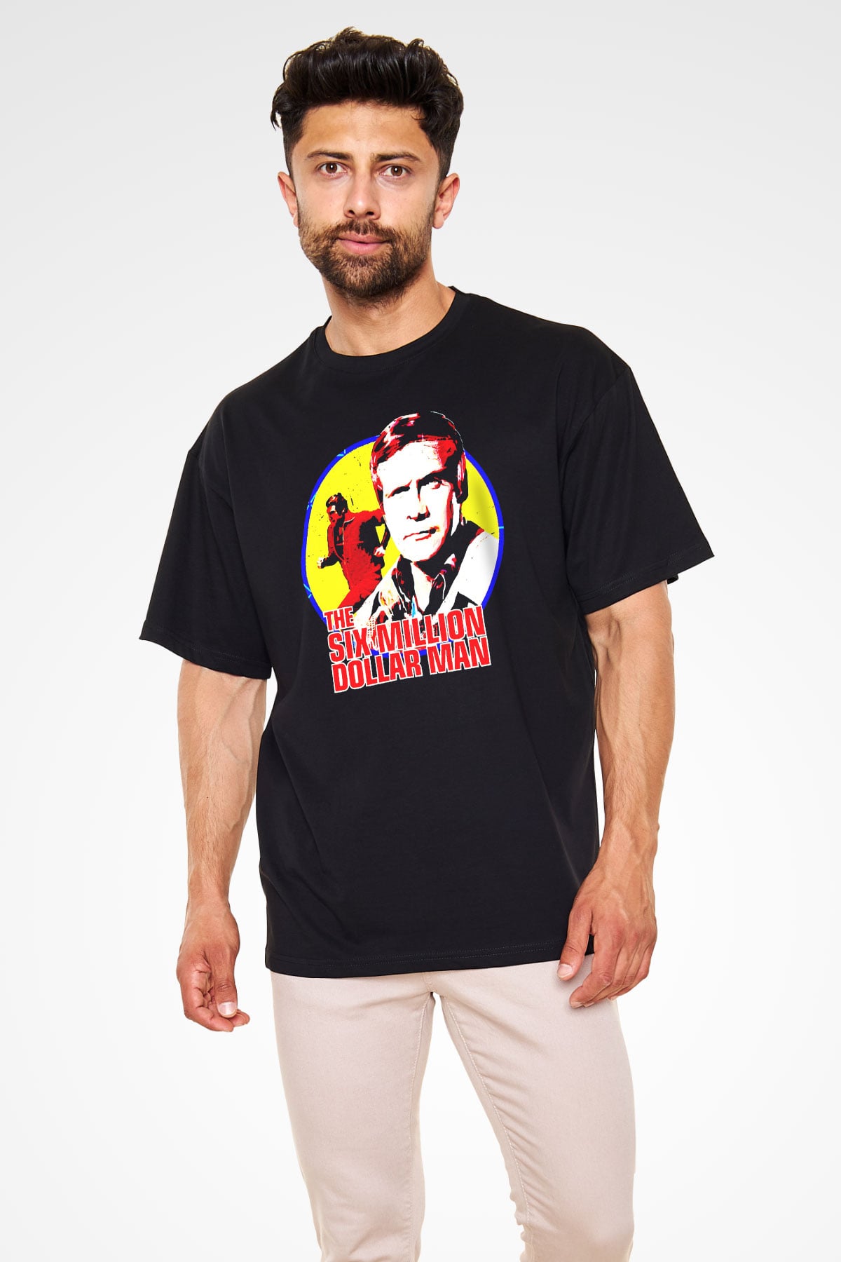 The Six Million Man Dollar Siyah Unisex Tişört