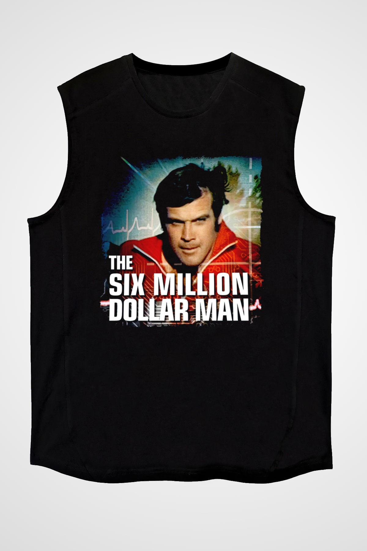 The Six Million Man Dollar Siyah Unisex  Kolsuz Tişört