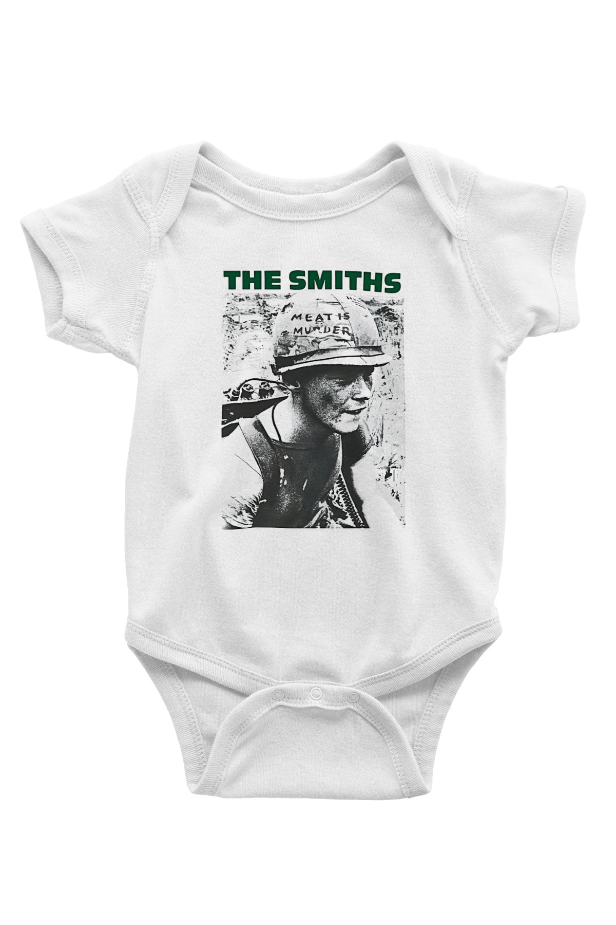 The Smiths Baskılı Beyaz Unisex Bebek Body - Zıbın