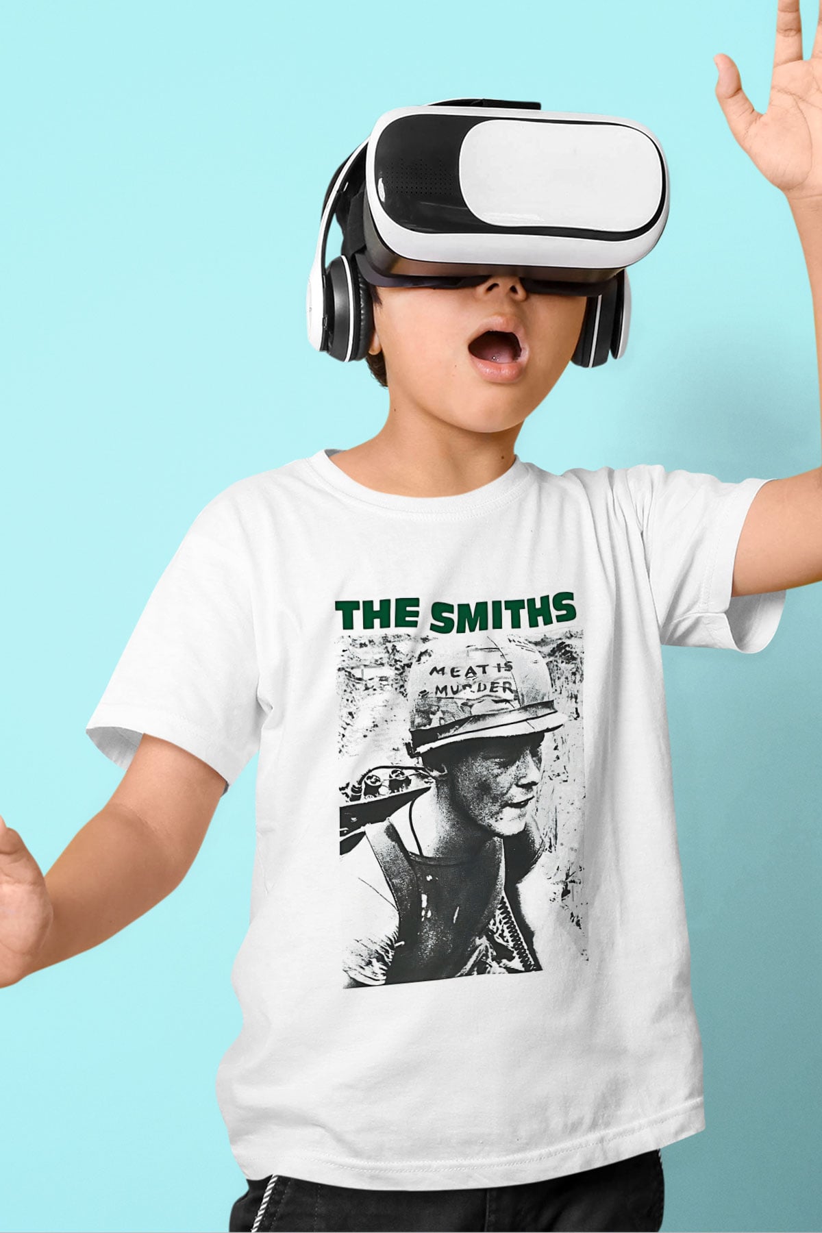 The Smiths Baskılı Beyaz Unisex Beyaz Çocuk Tişört - Tshirt