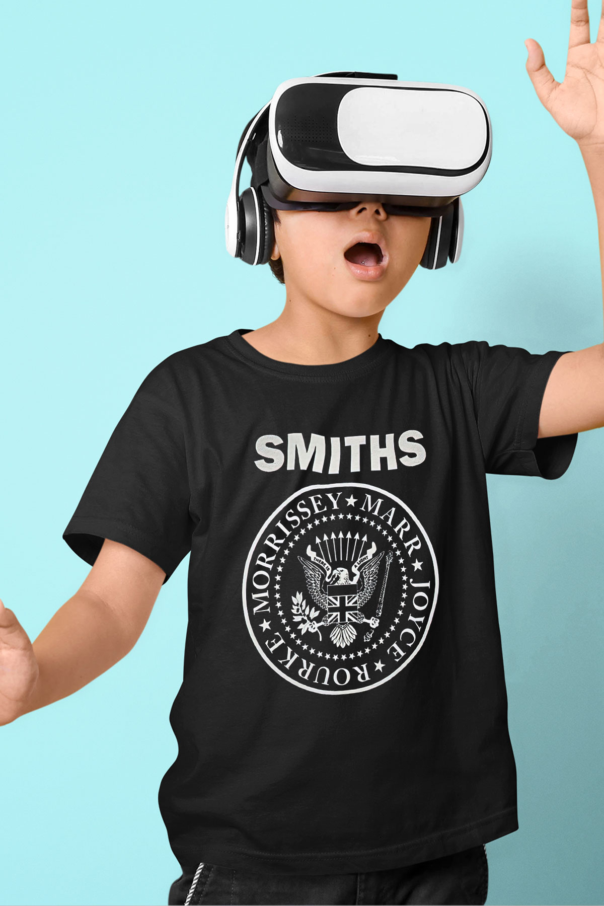 The Smiths Baskılı Unisex Siyah Çocuk Tişört - Tshirt