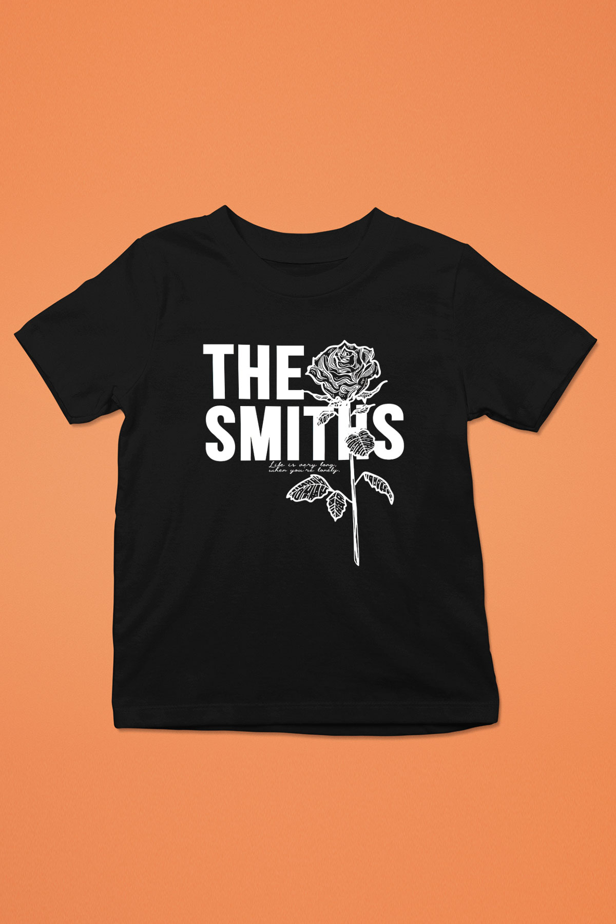 The Smiths Baskılı Unisex Siyah Çocuk Tişört - Tshirt