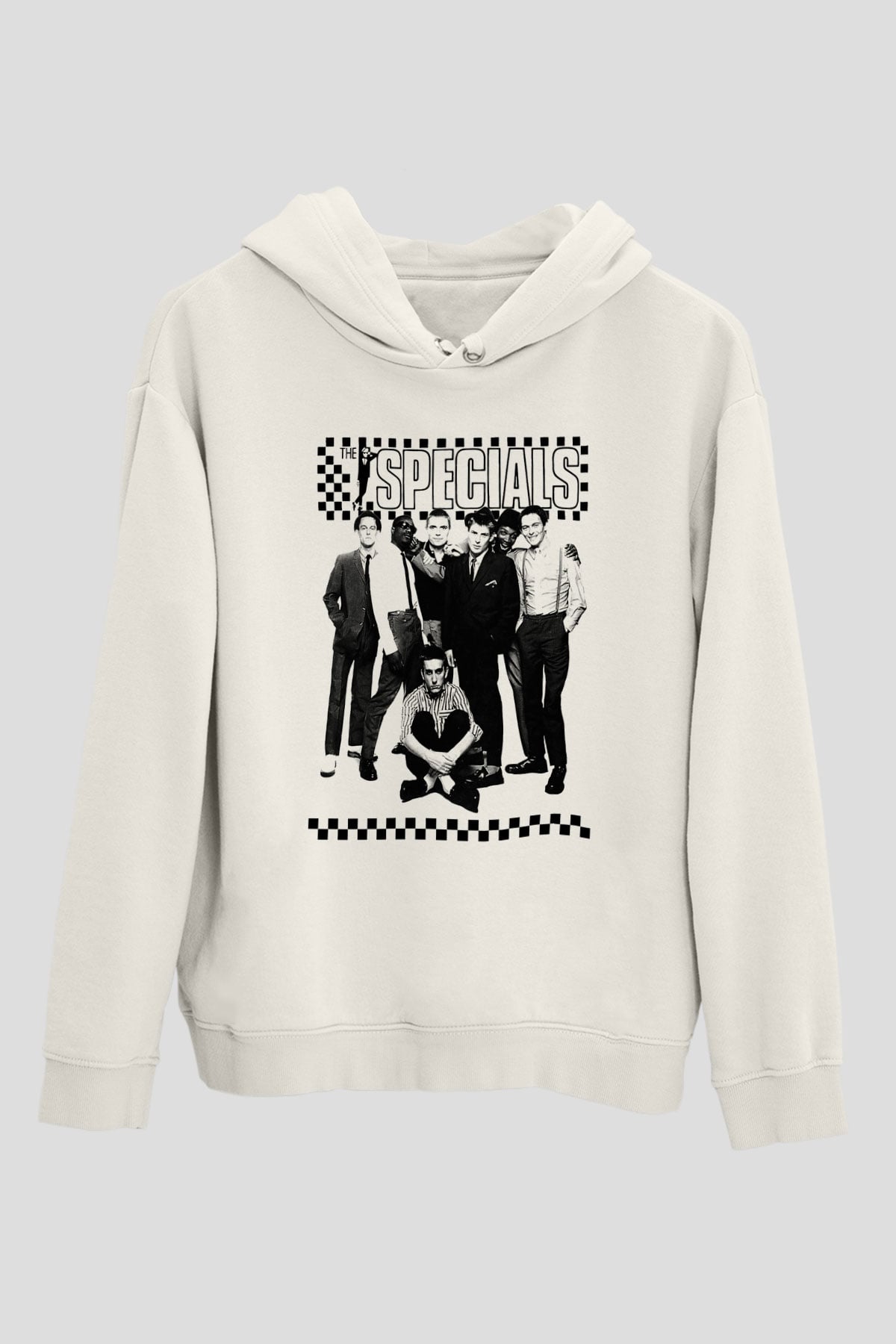 The Specials Beyaz Unisex Kapşonlu Sweatshirt