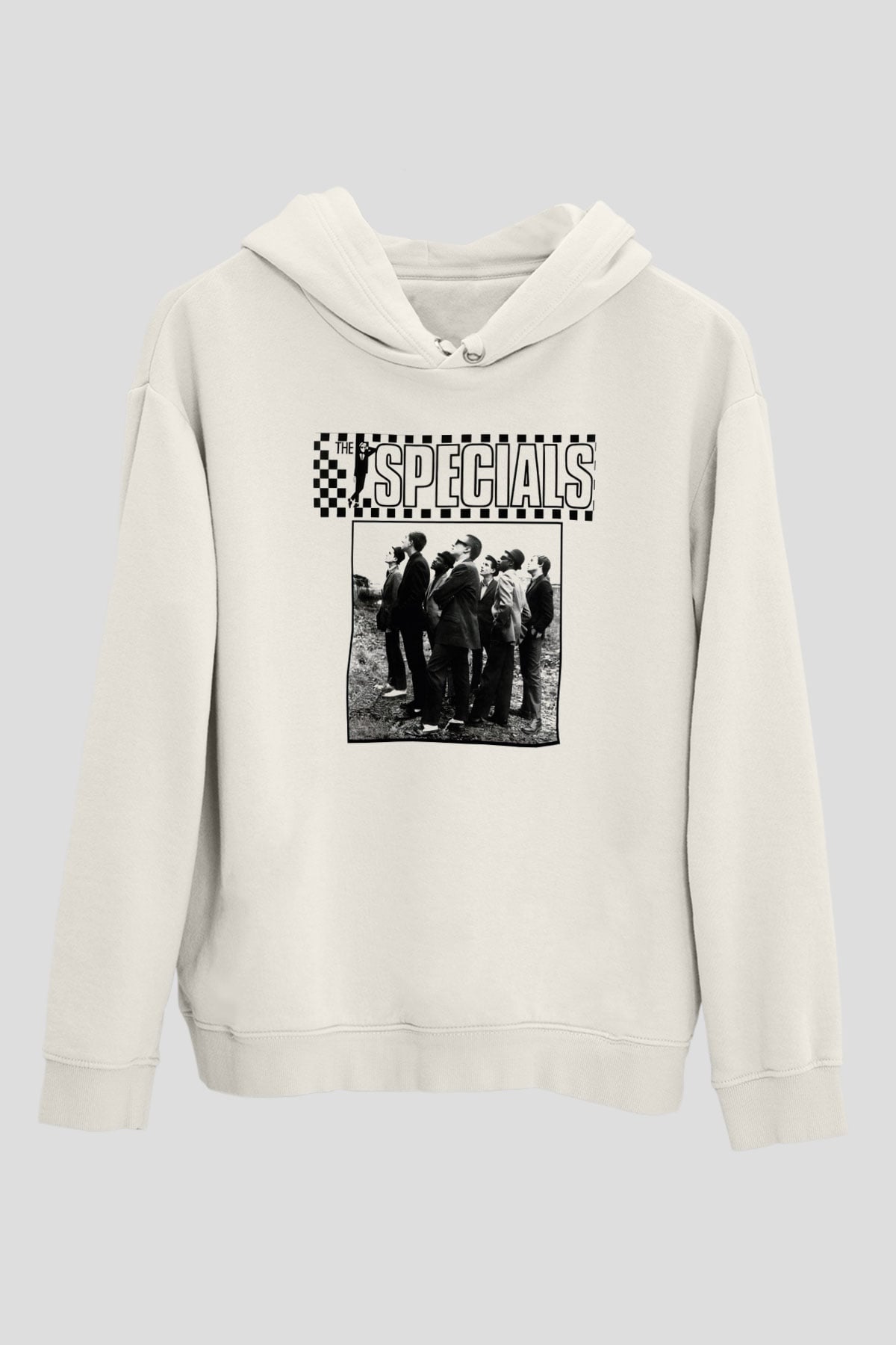 The Specials Beyaz Unisex Kapşonlu Sweatshirt