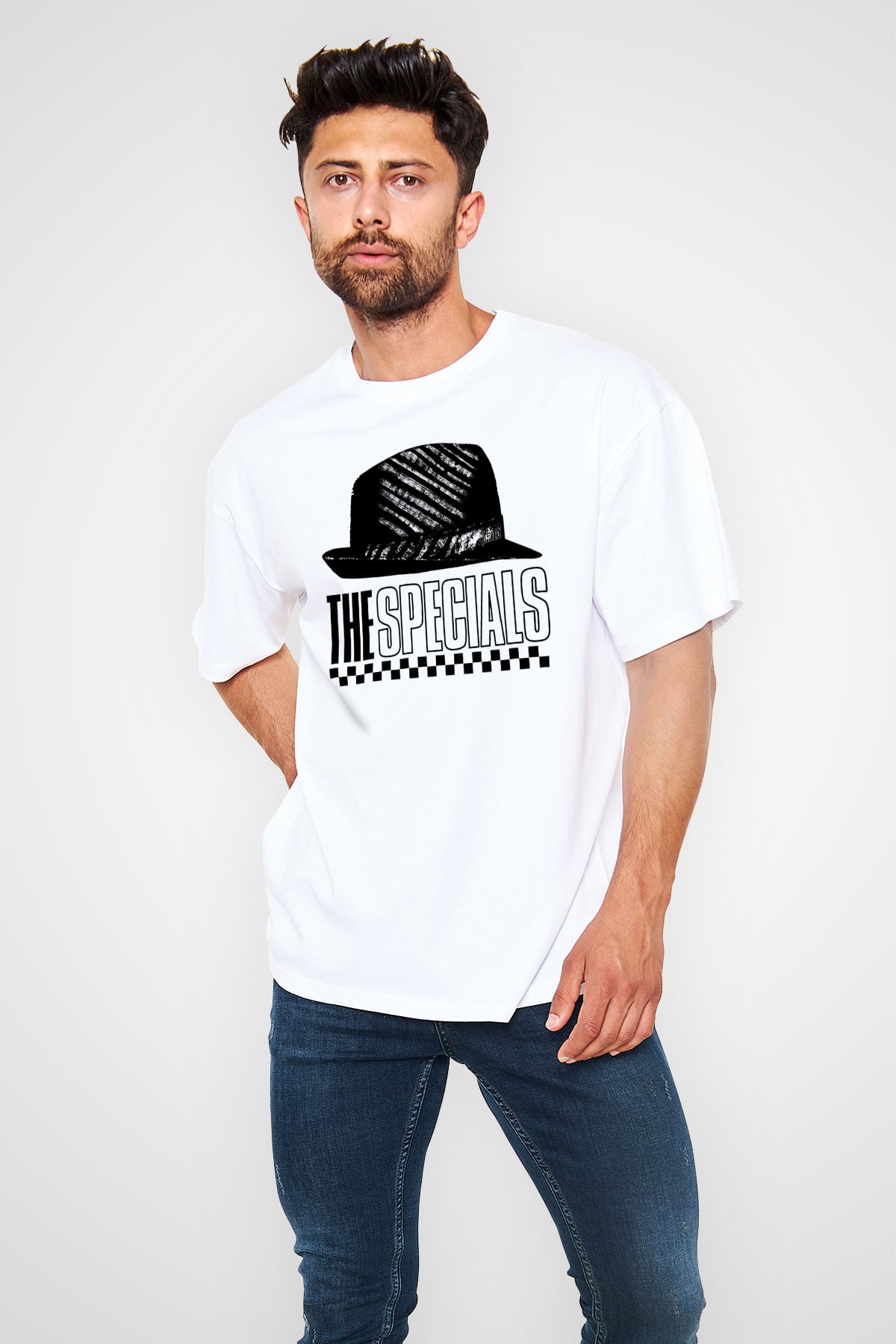 The Specials Beyaz Unisex Oversize Tişört T-Shirt