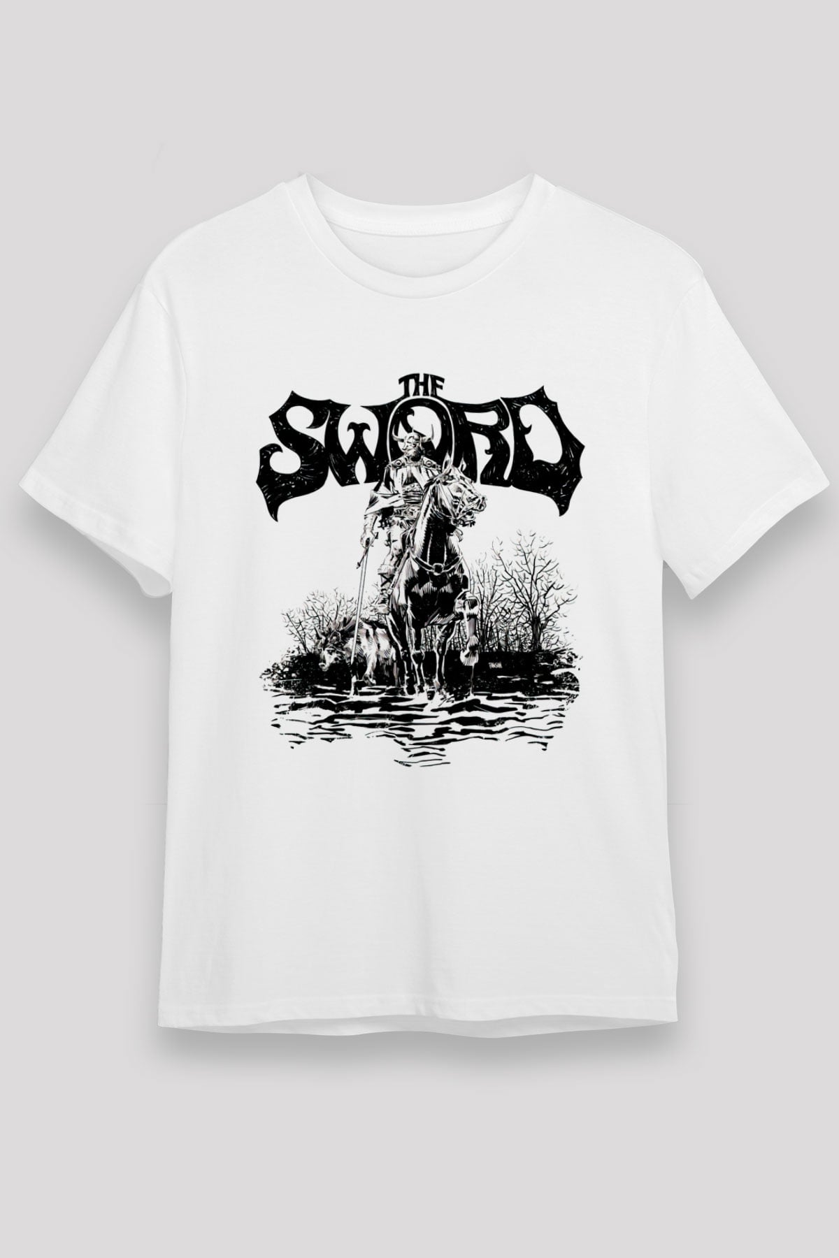 The Sword Beyaz Unisex Tişört T-Shirt - TişörtFabrikası