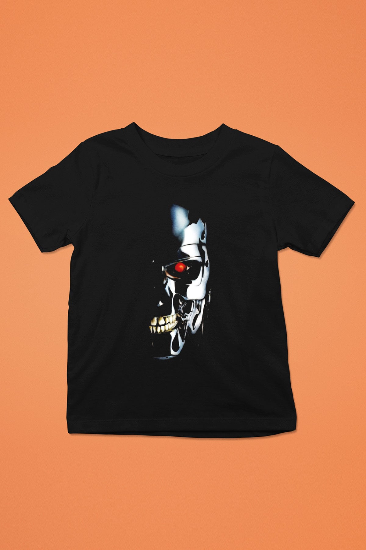 The Terminator Baskılı Siyah Unisex Çocuk Tişört