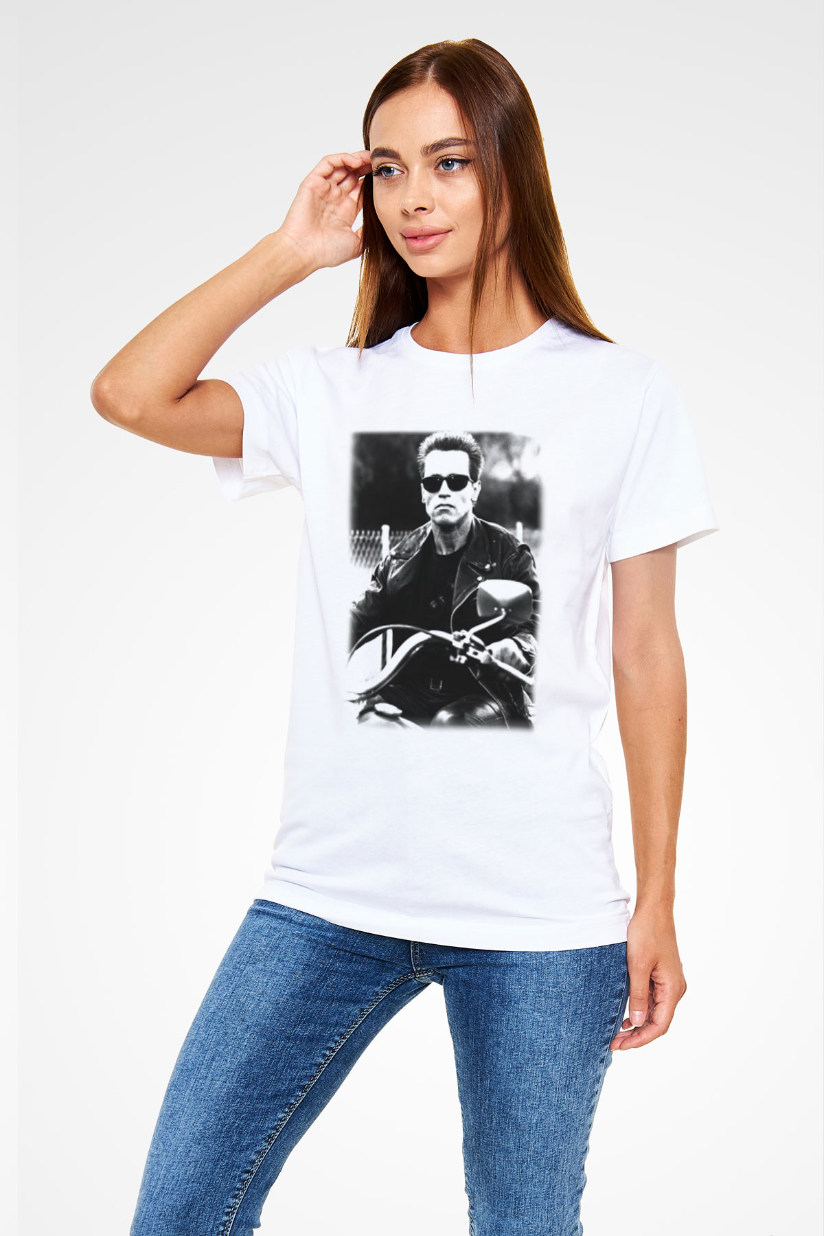 The Terminator Beyaz Unisex Tişört T-Shirt