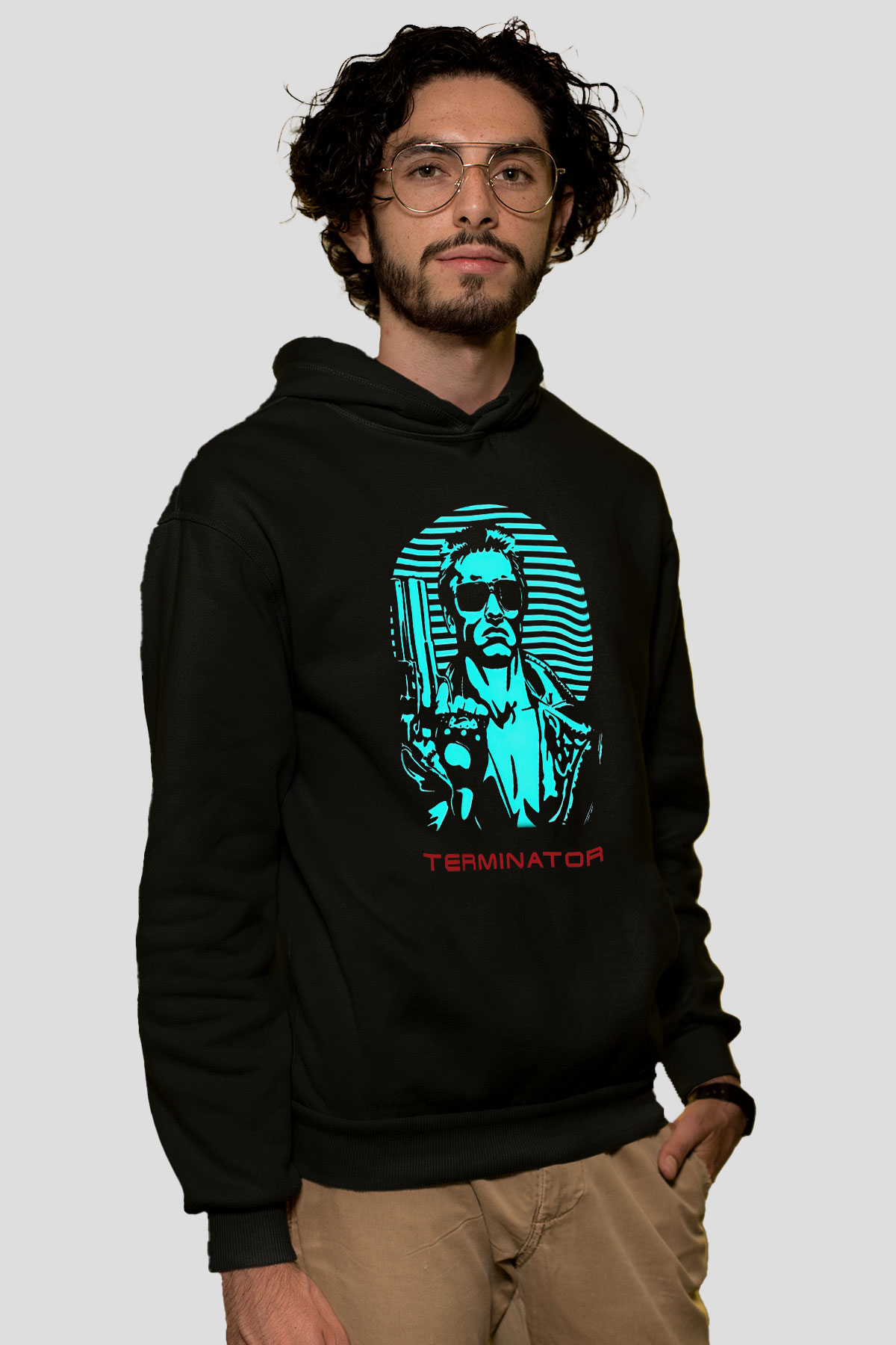 The Terminator Siyah Unisex Hoodie
