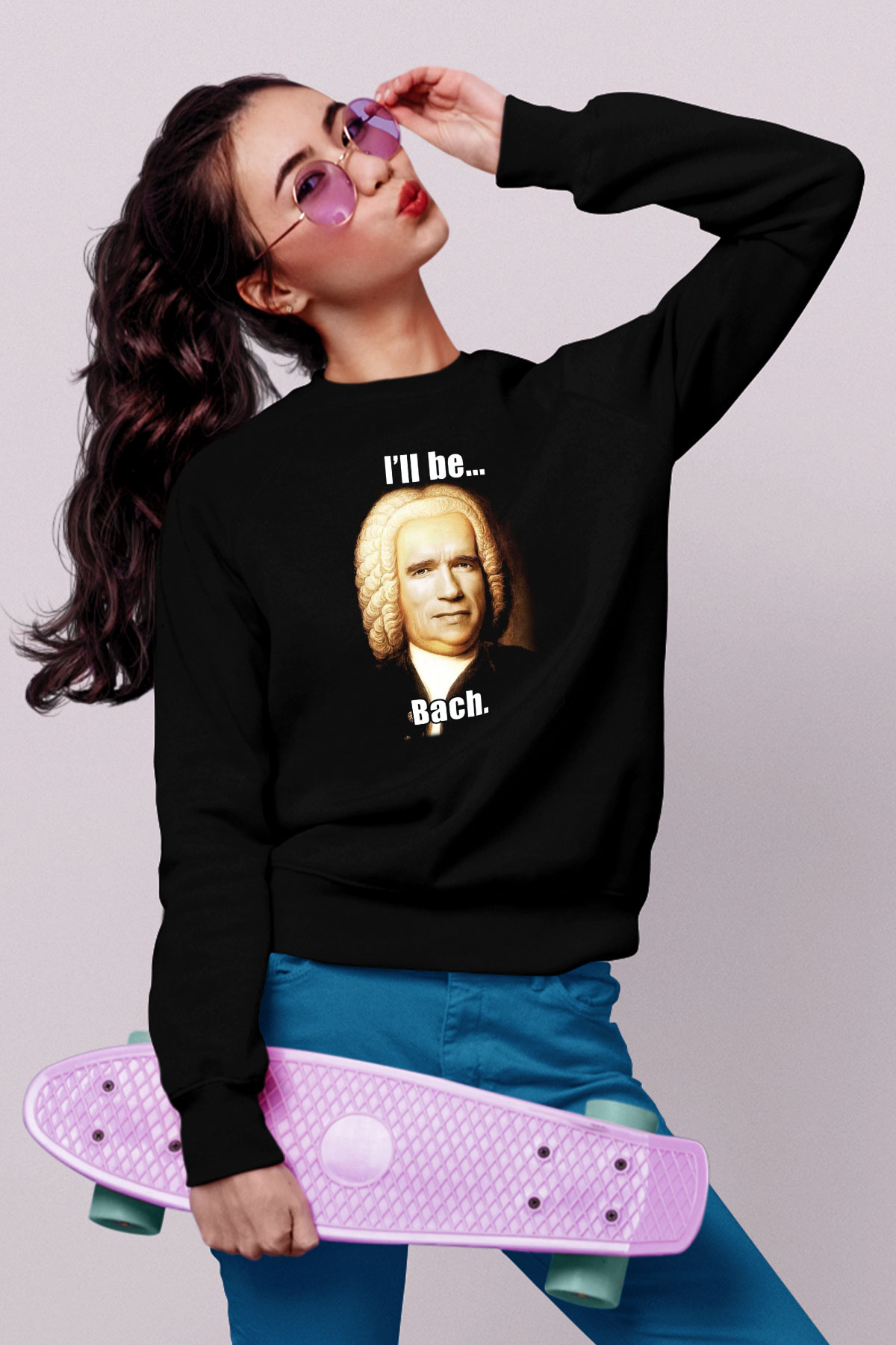 The Terminator Siyah Unisex Sweatshirt