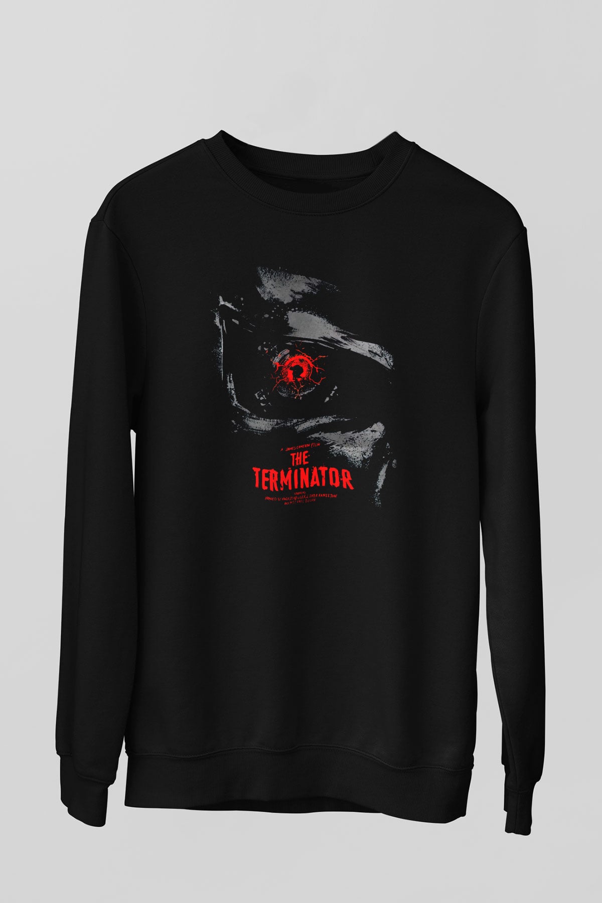 The Terminator Siyah Unisex Sweatshirt